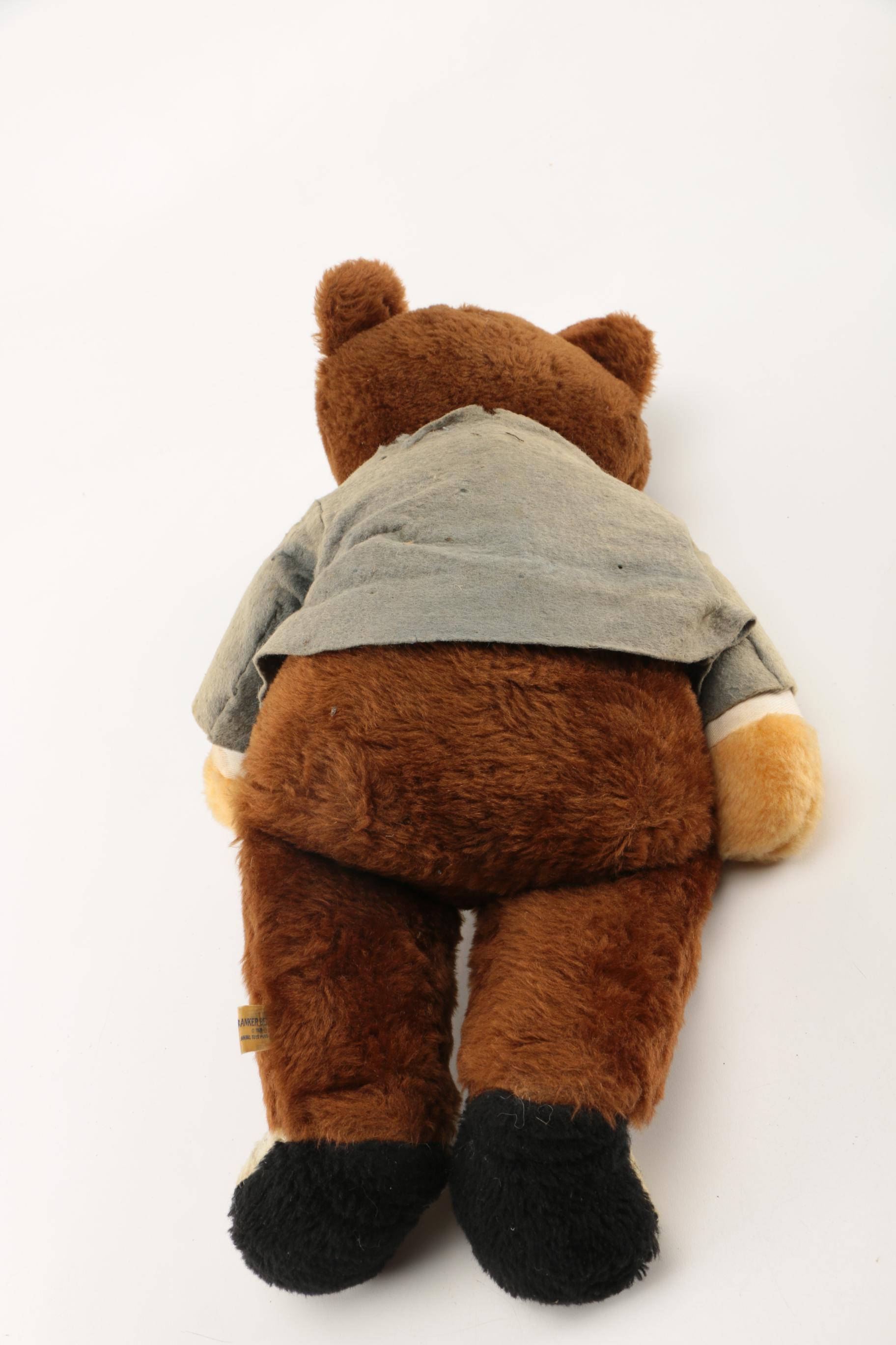 Vintage Animal Toys Plus "Banker Bear" Plush