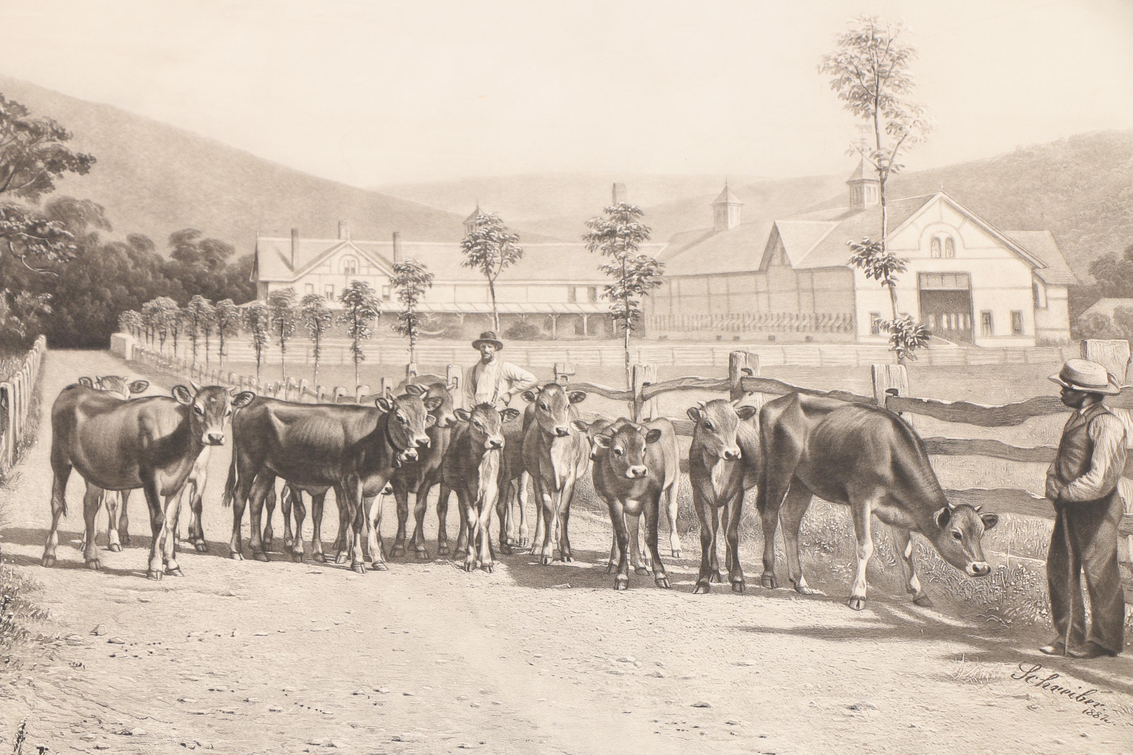 Vintage Prints of American Scenes on Paper