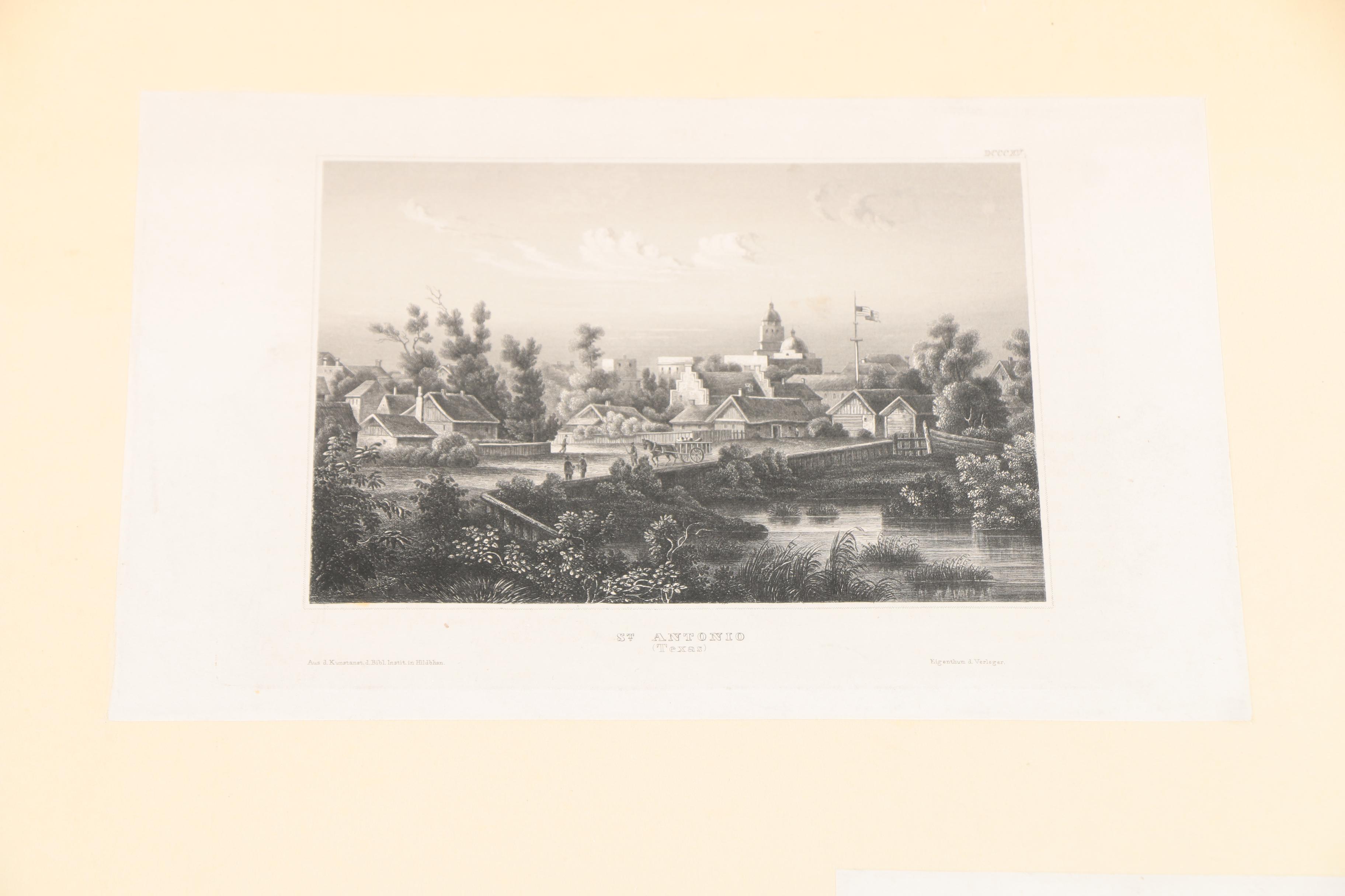 Vintage Prints of American Scenes on Paper