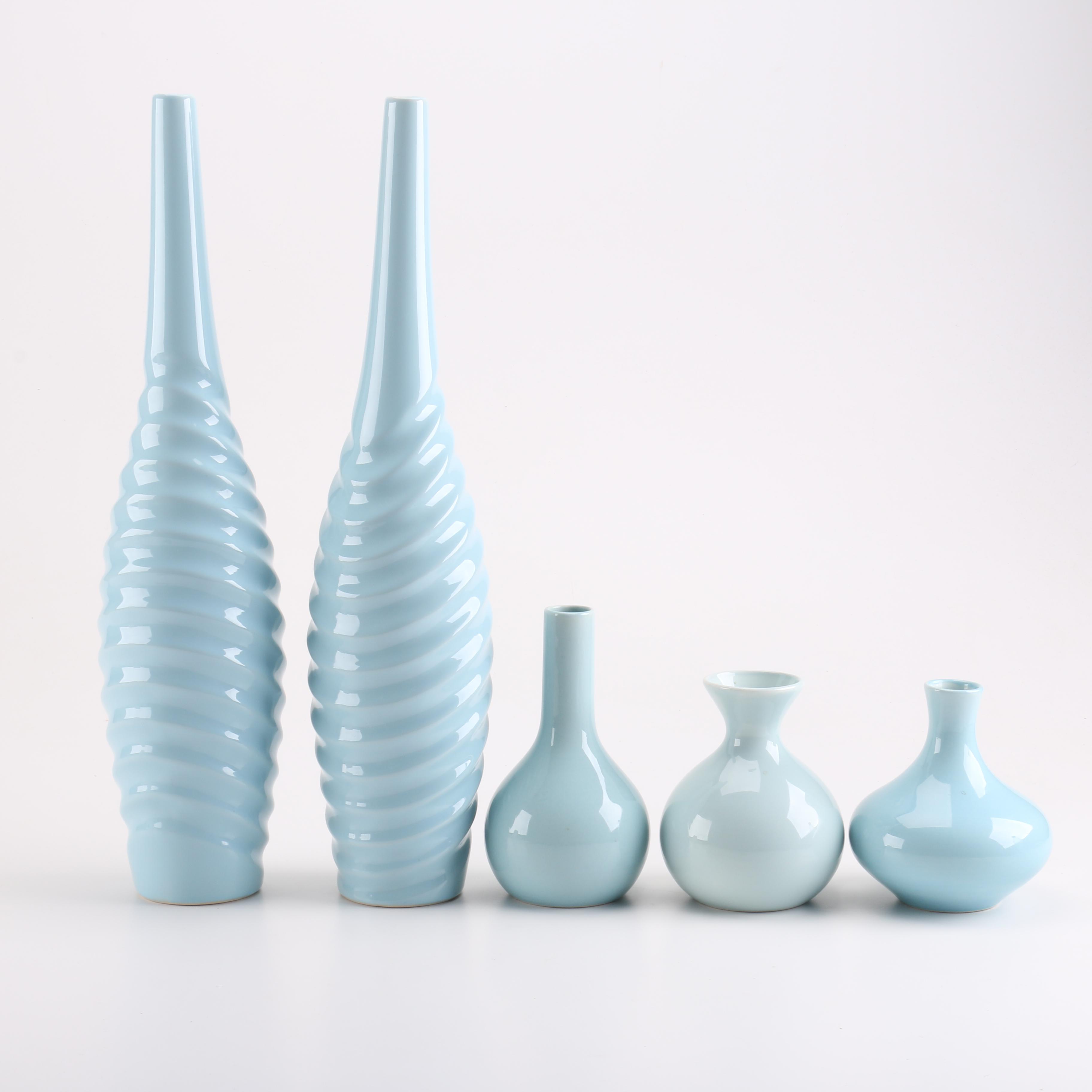 Blue Ceramic Vases