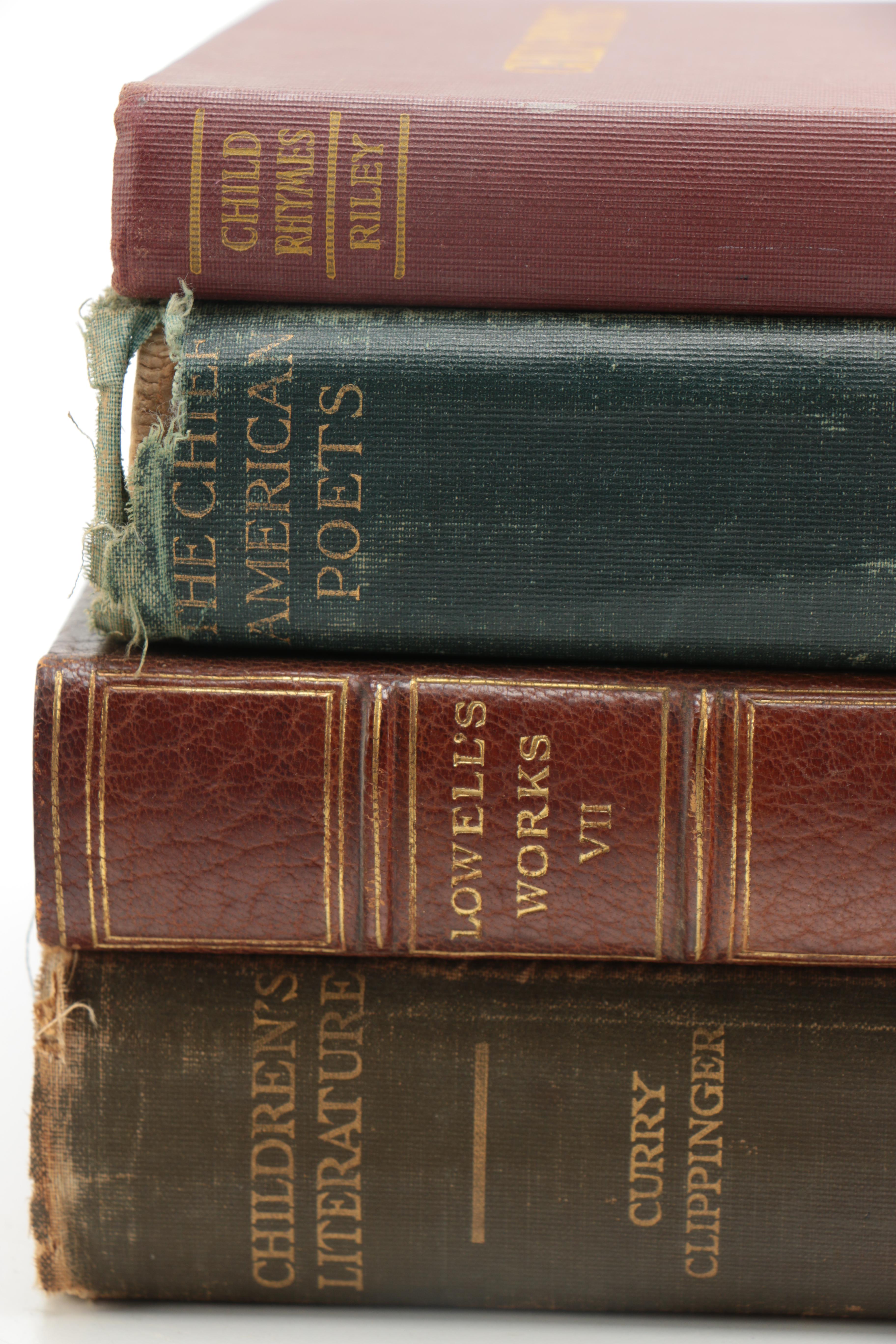 Assortment of Books including Limited Edition "Literary and Political Addresses" by James Russell Lowell