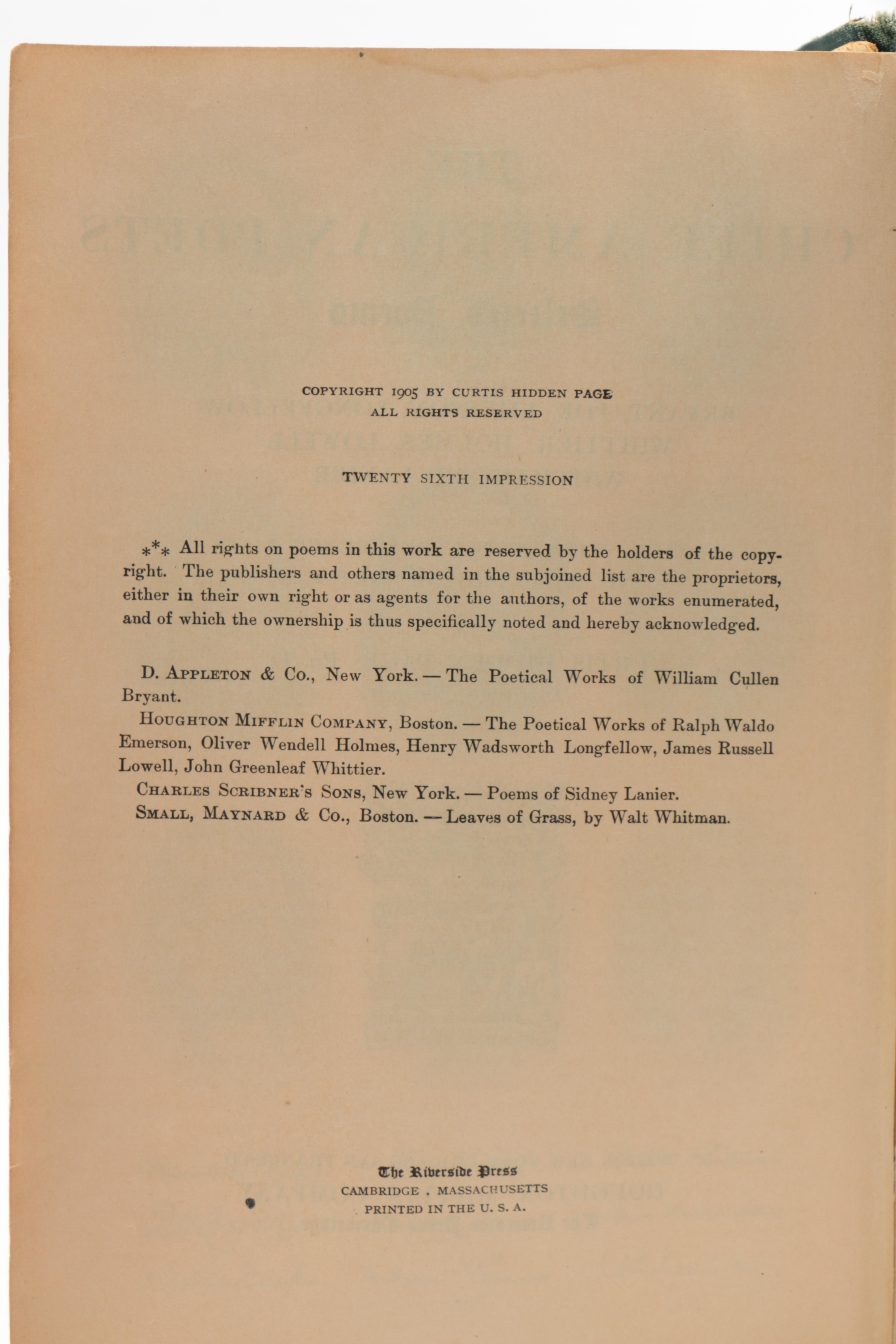 Assortment of Books including Limited Edition "Literary and Political Addresses" by James Russell Lowell