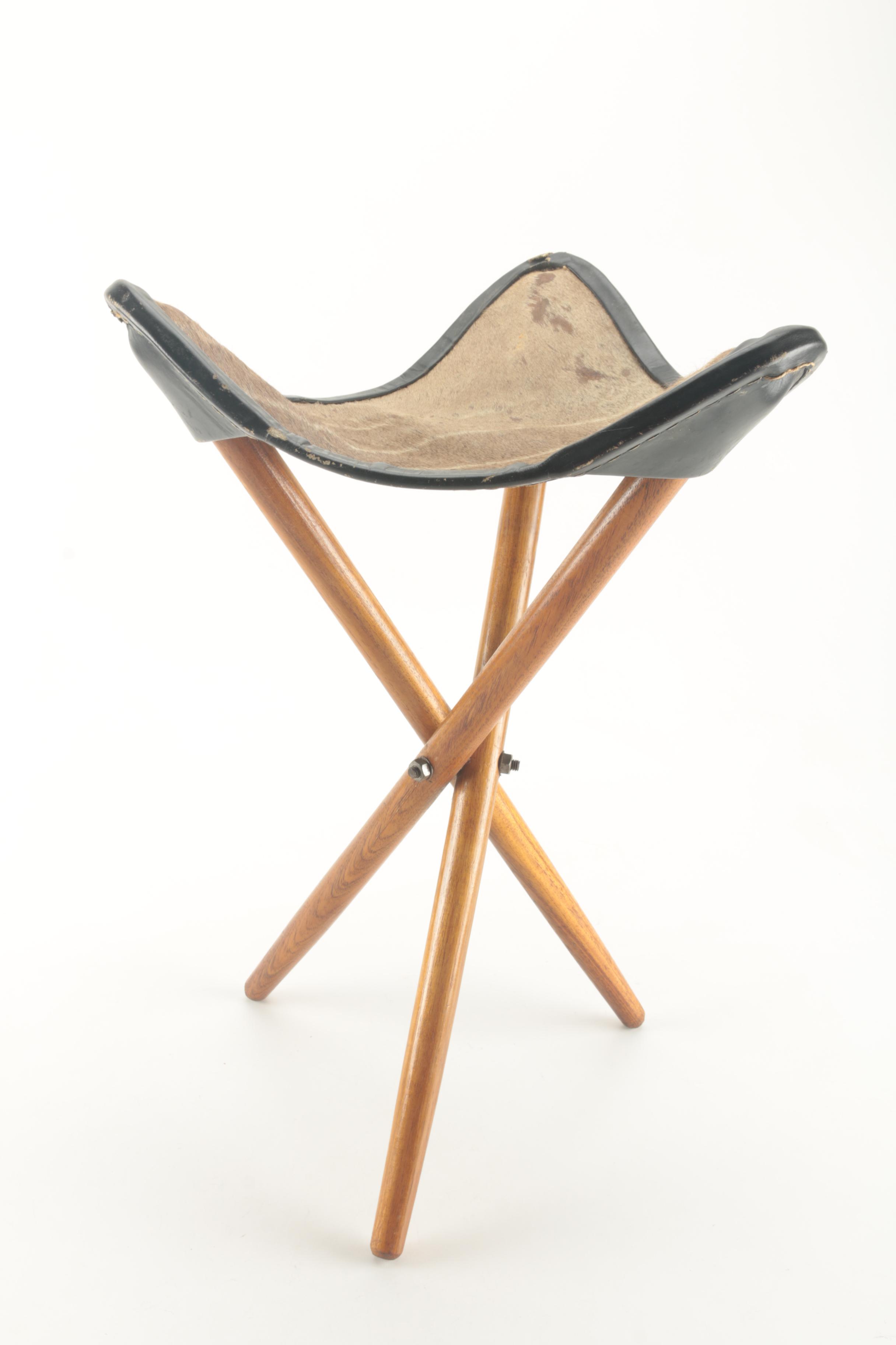 Vintage Greater Kudu Folding Camp Stools by Zimmermann Ltd.