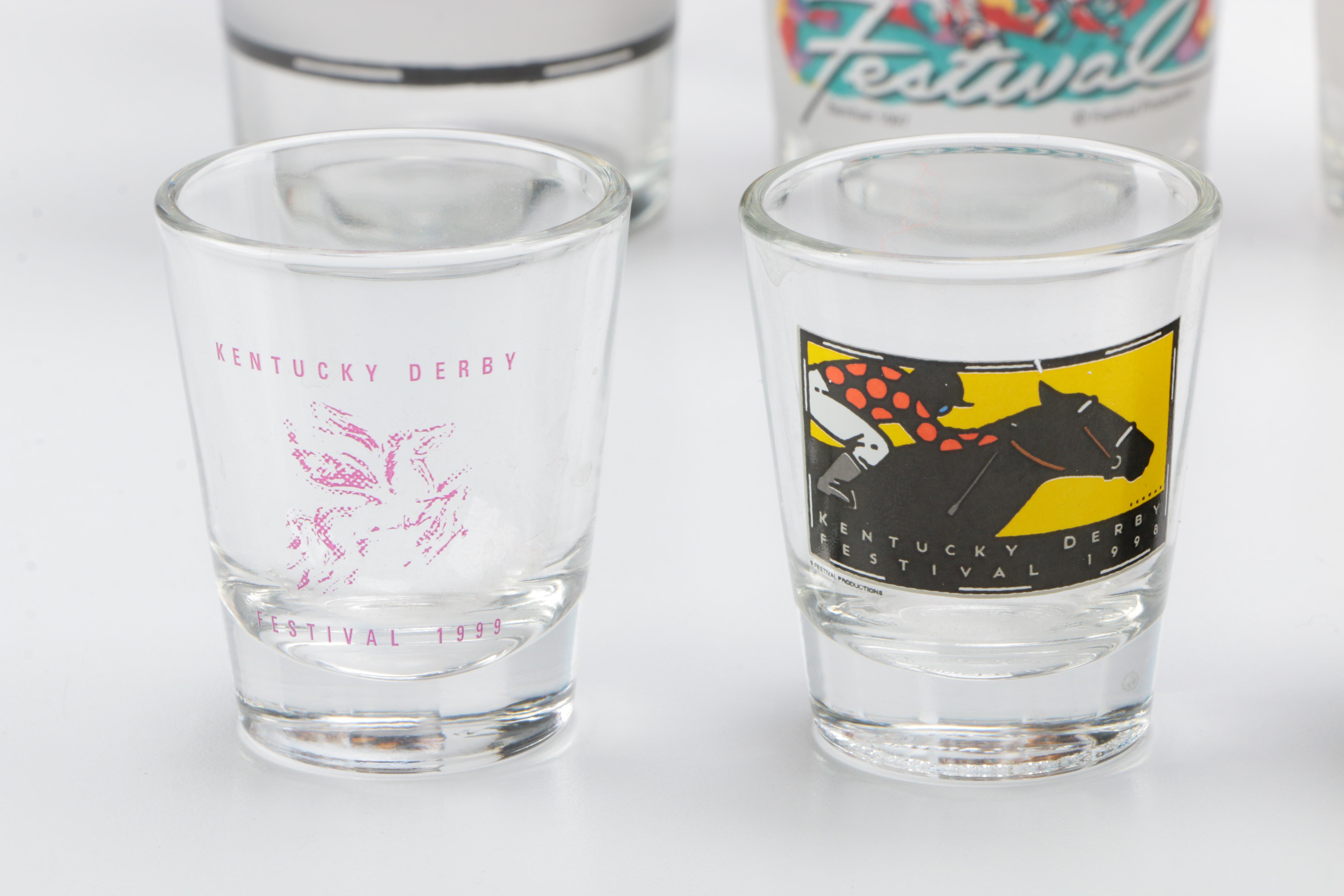 Collection of Eleven Kentucky Derby Festival Glasses