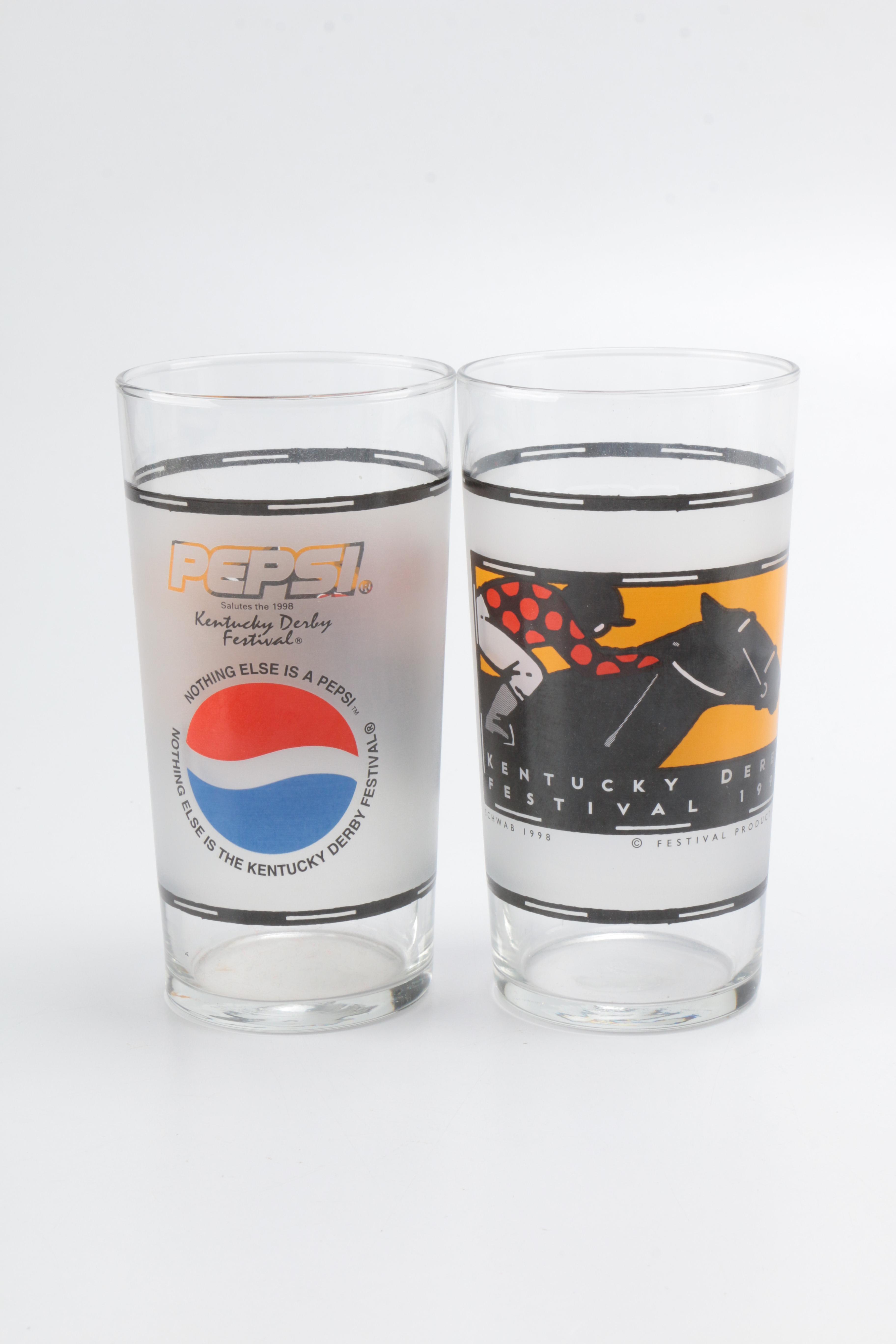 Collection of Eleven Kentucky Derby Festival Glasses