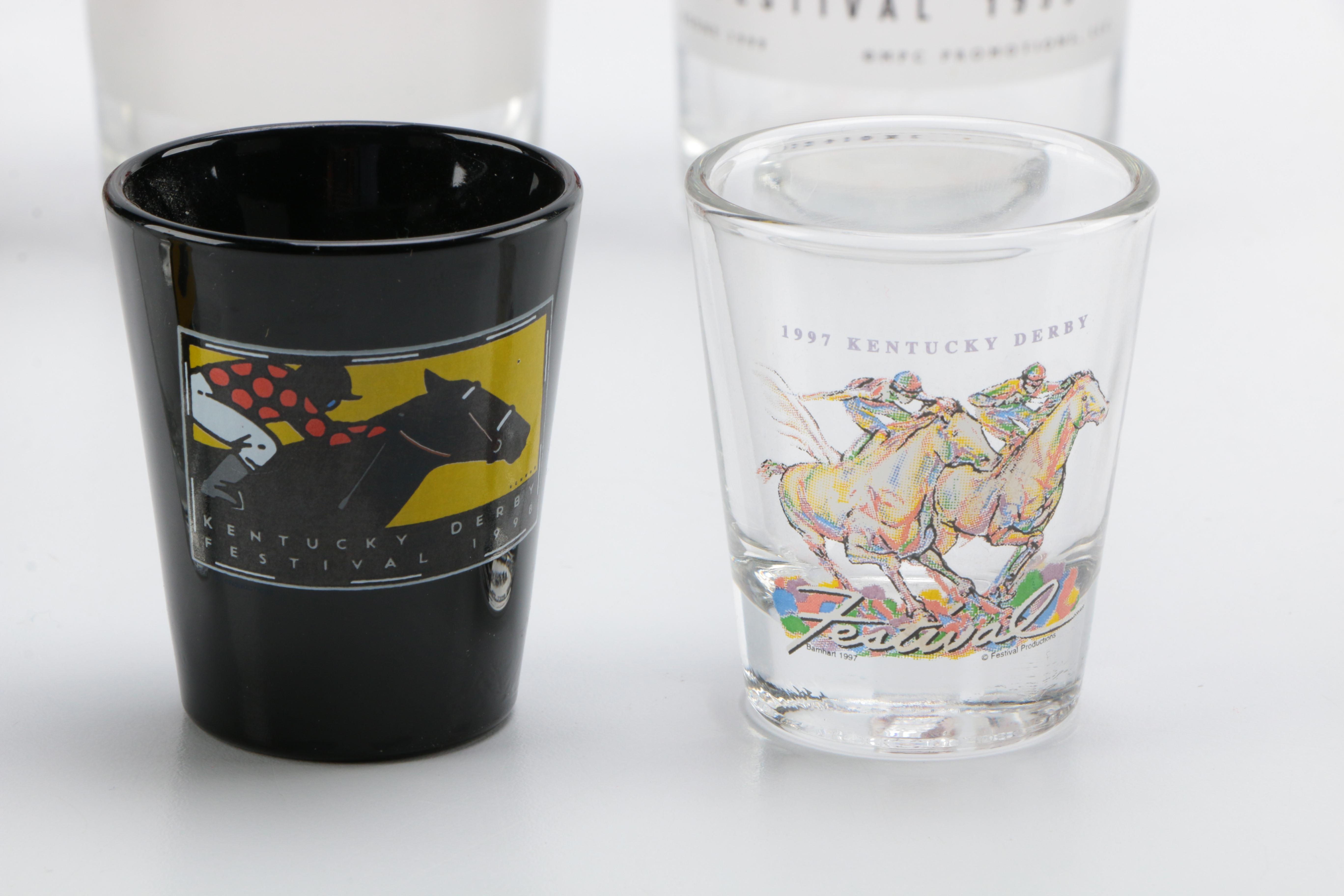Collection of Eleven Kentucky Derby Festival Glasses