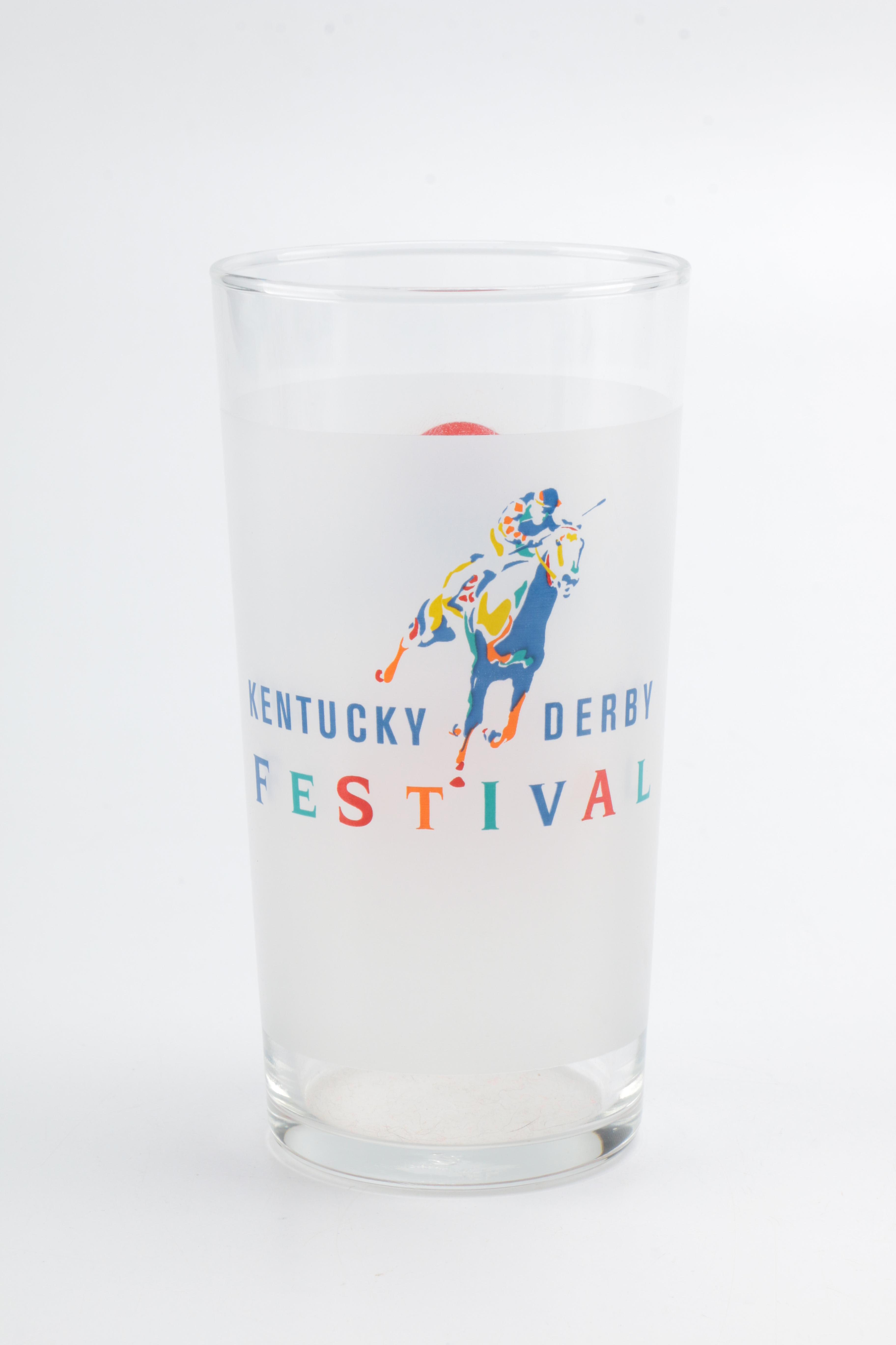 Collection of Eleven Kentucky Derby Festival Glasses