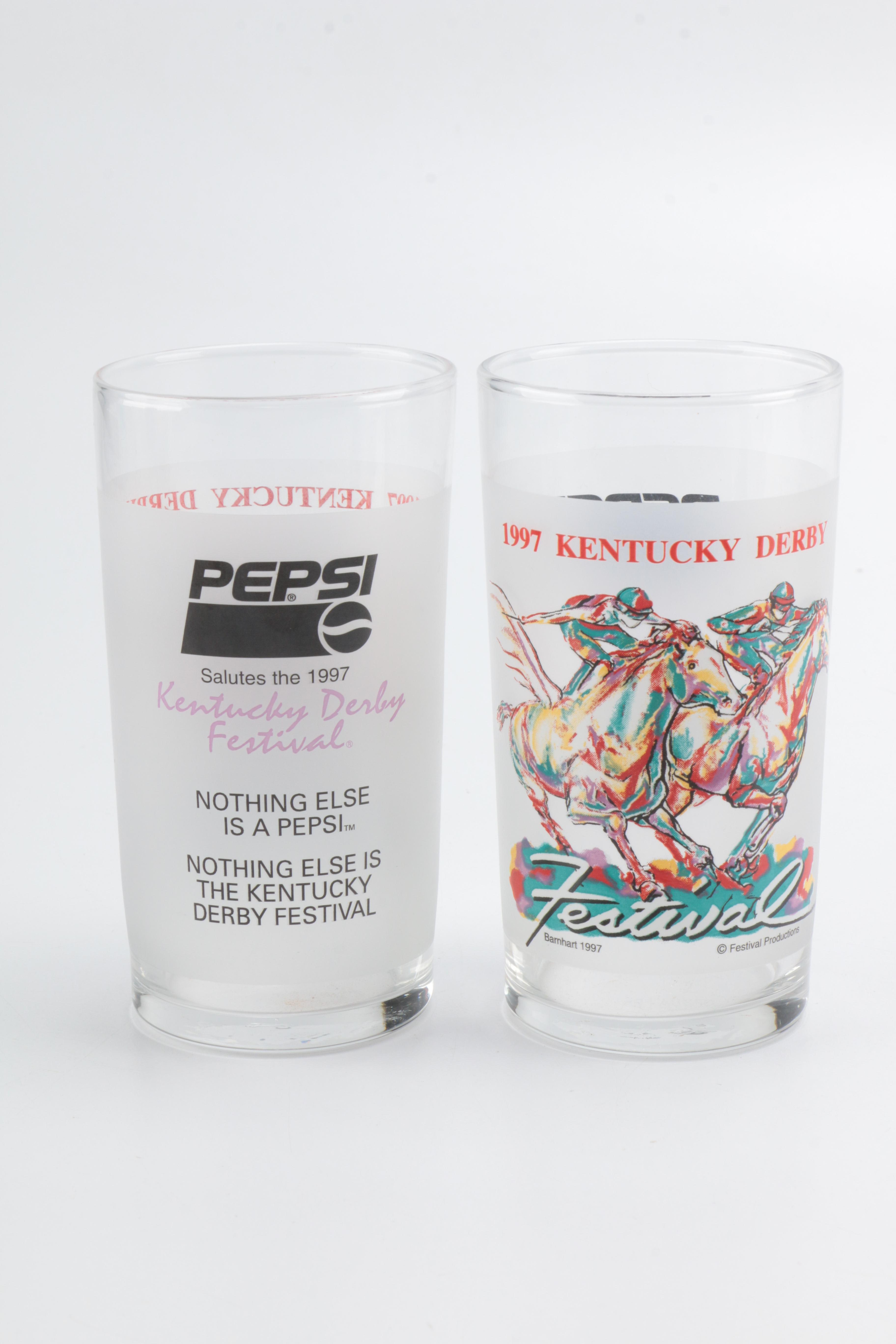 Collection of Eleven Kentucky Derby Festival Glasses