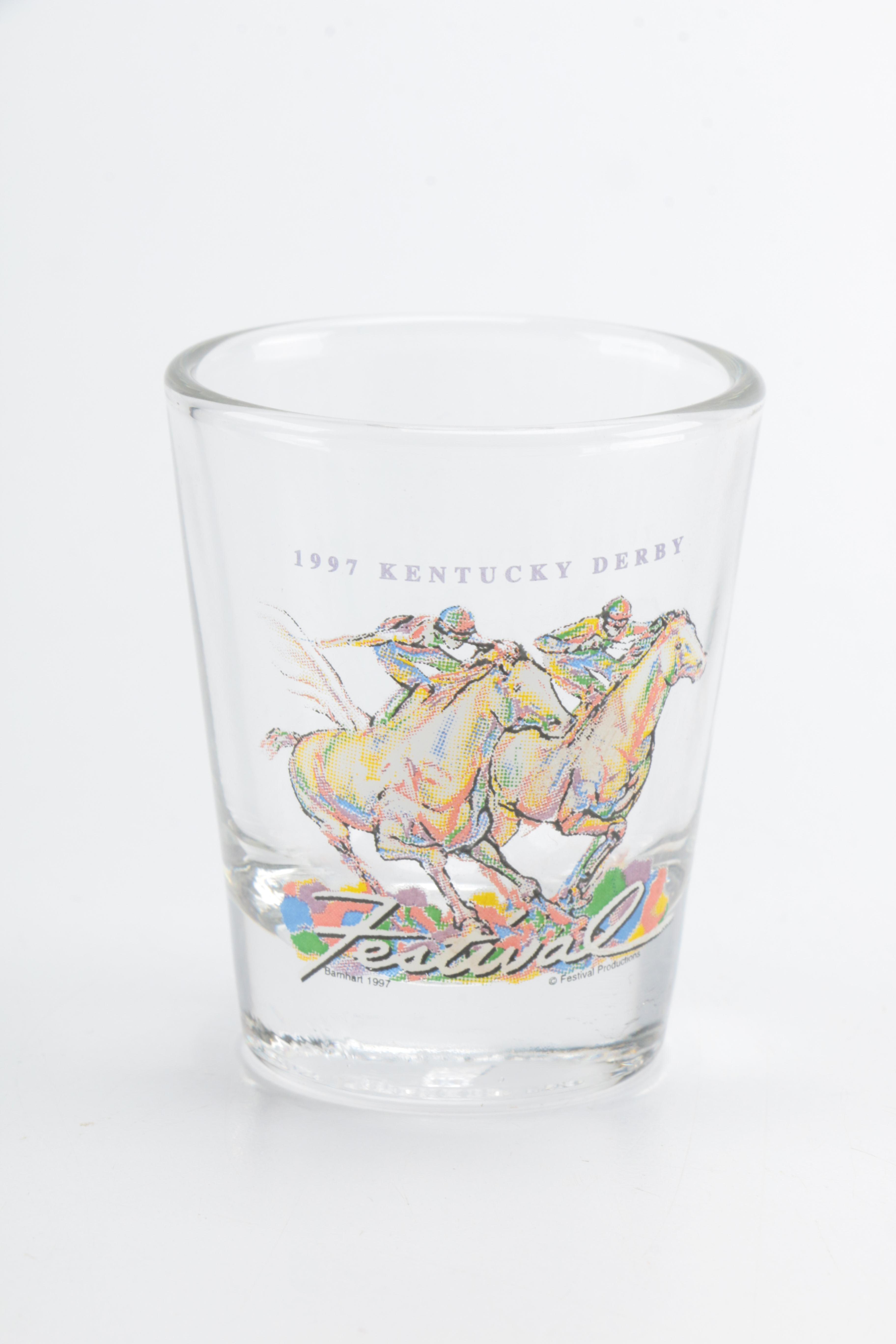 Collection of Eleven Kentucky Derby Festival Glasses