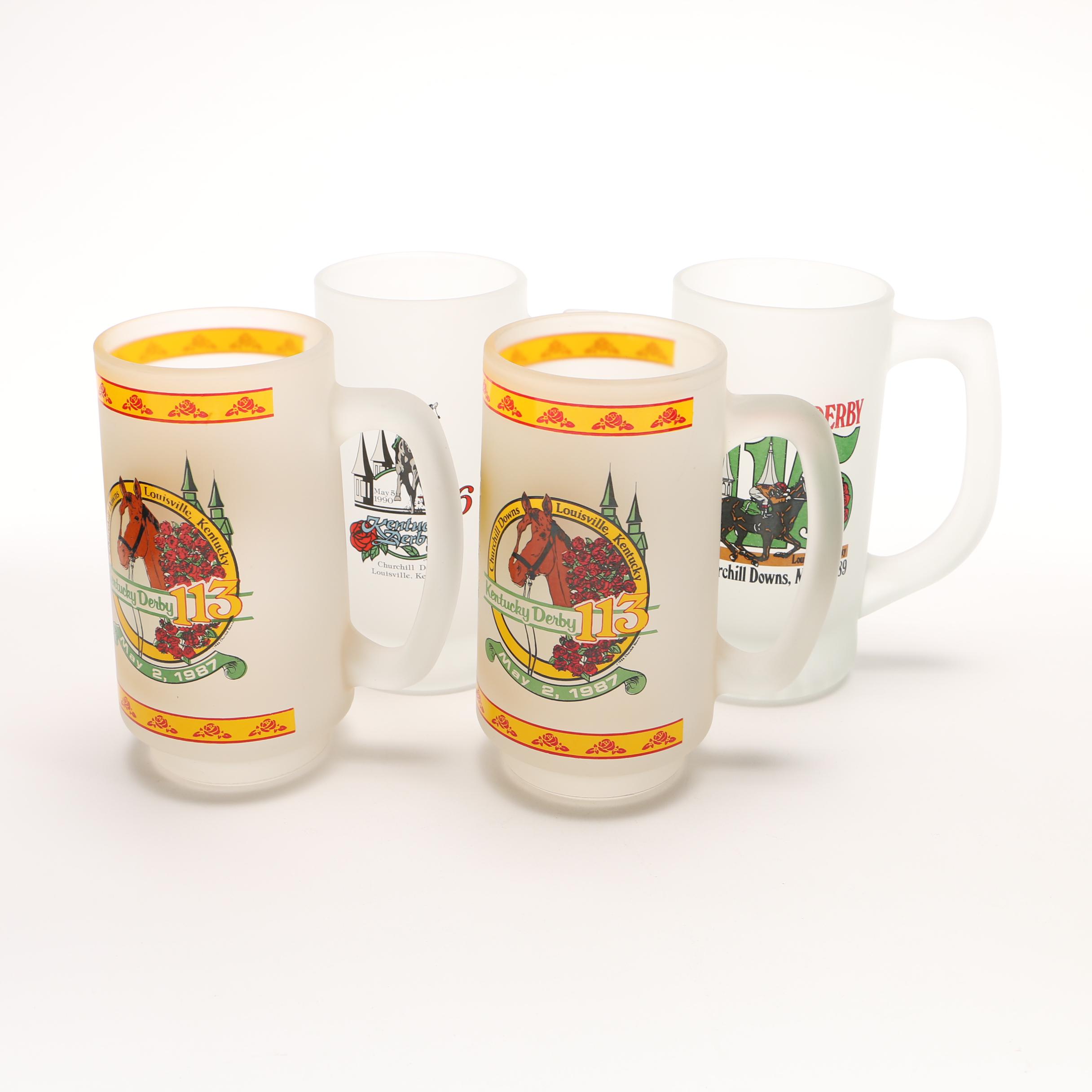 Kentucky Derby Frosted Beer Mugs