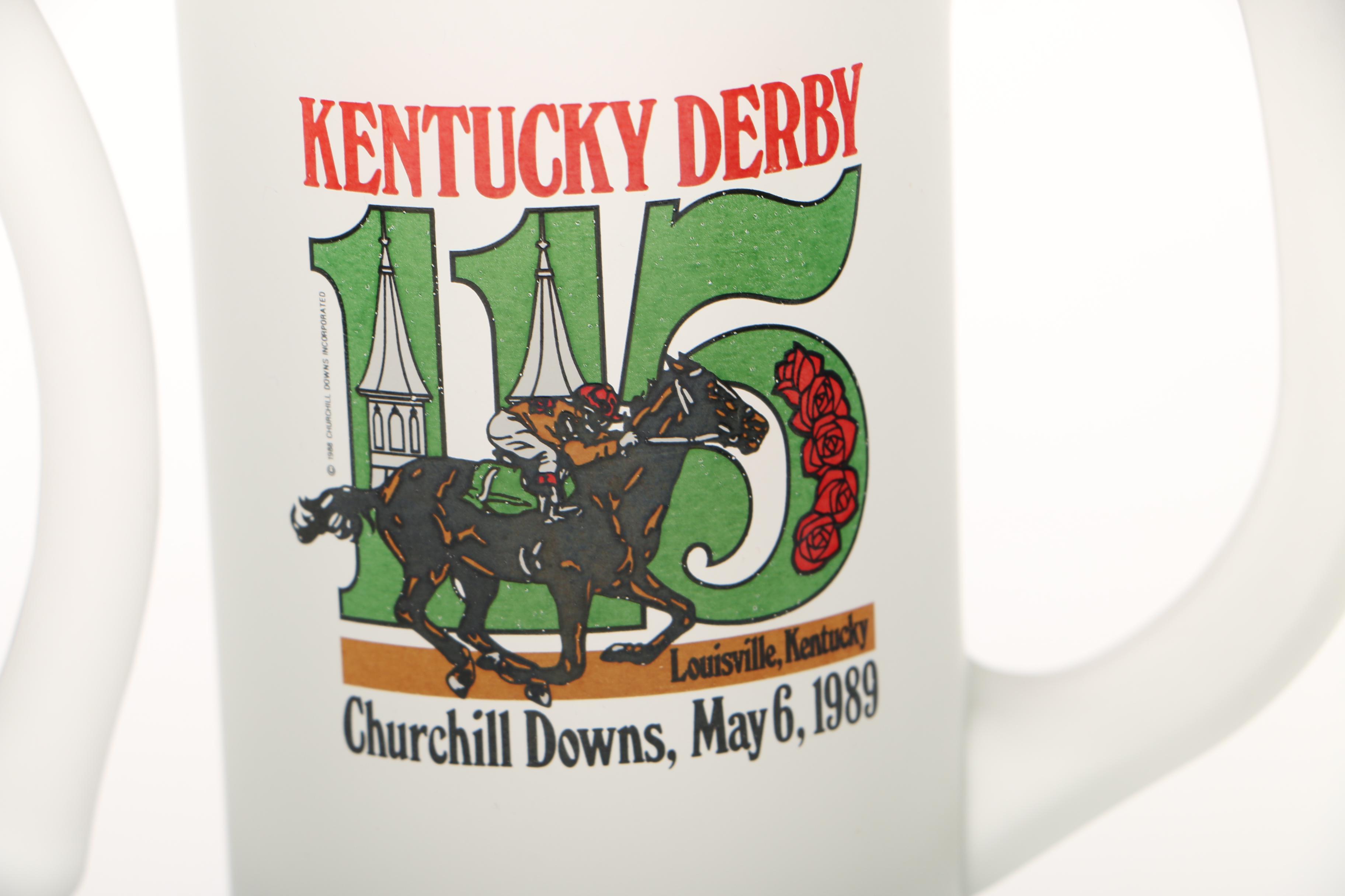 Kentucky Derby Frosted Beer Mugs