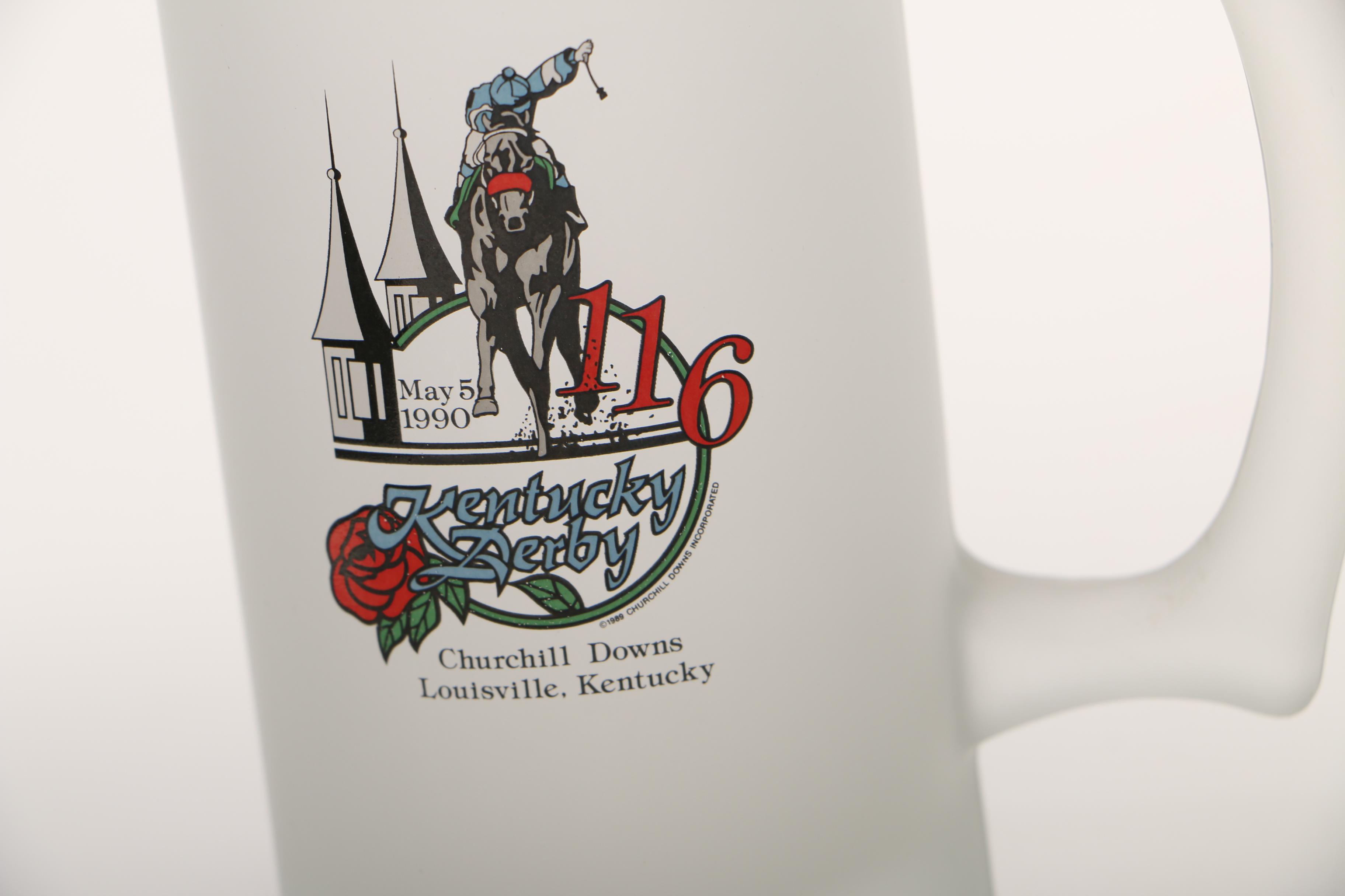 Kentucky Derby Frosted Beer Mugs