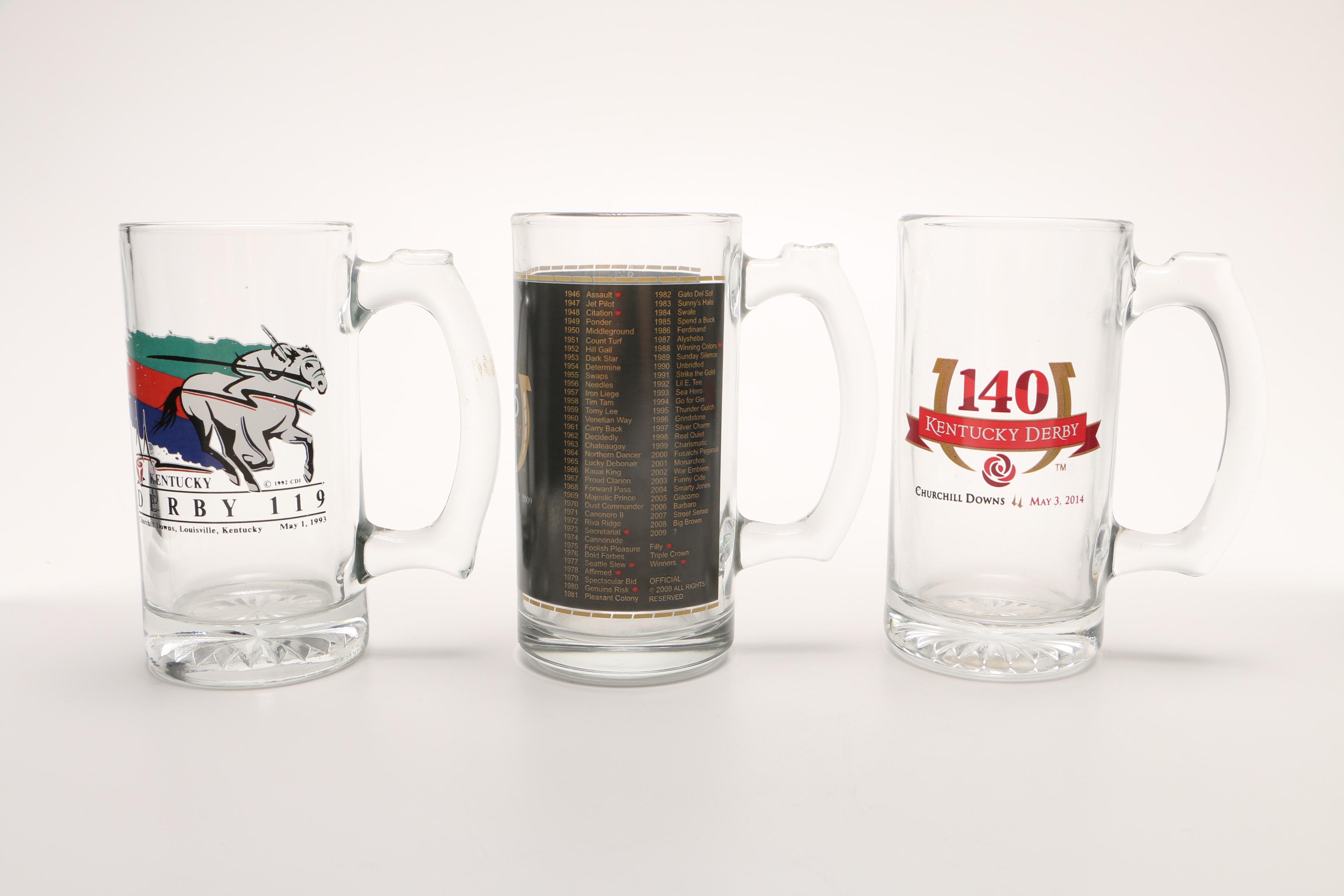 Kentucky Derby Collectible Beer Mugs