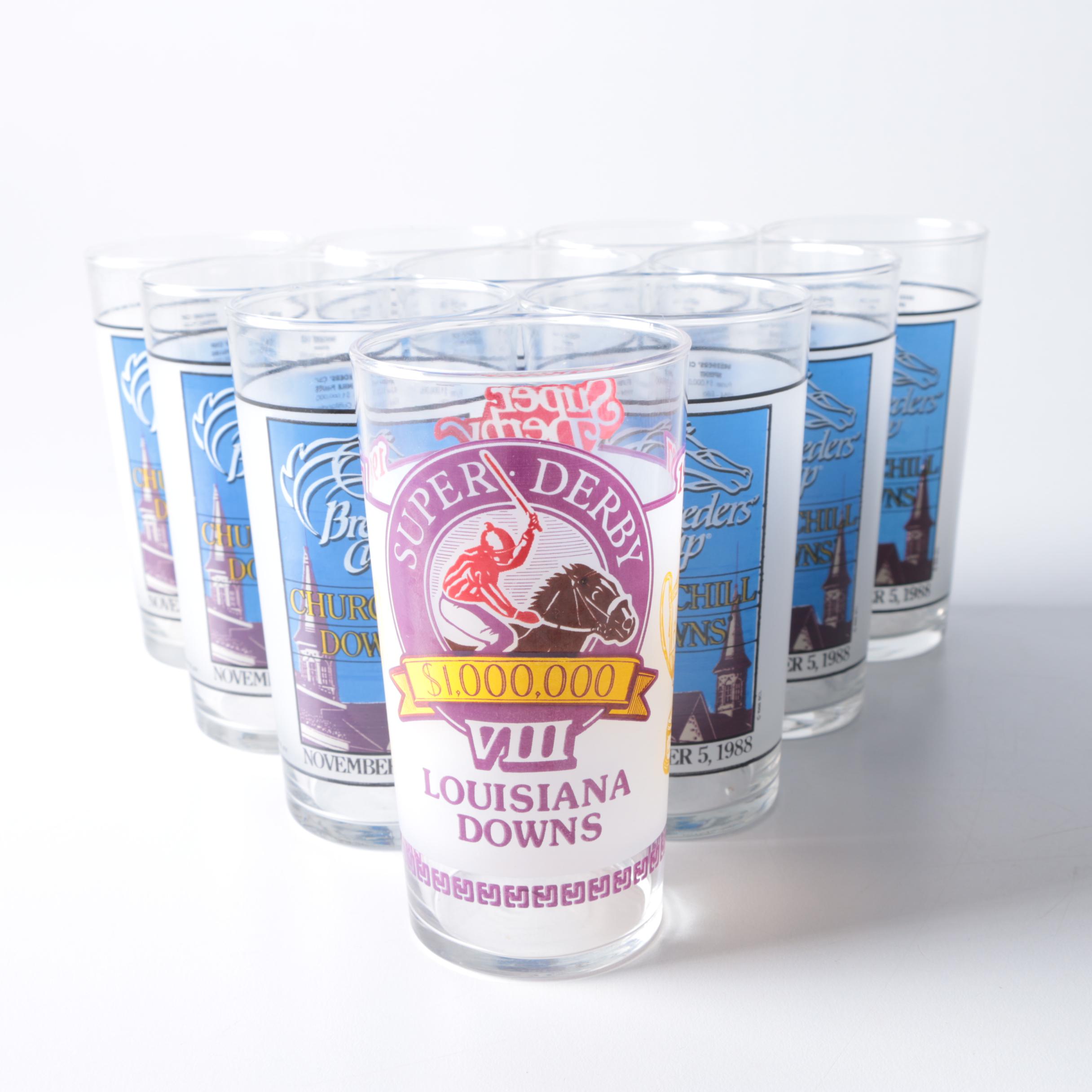 Group of Breeder's Cup Glasses