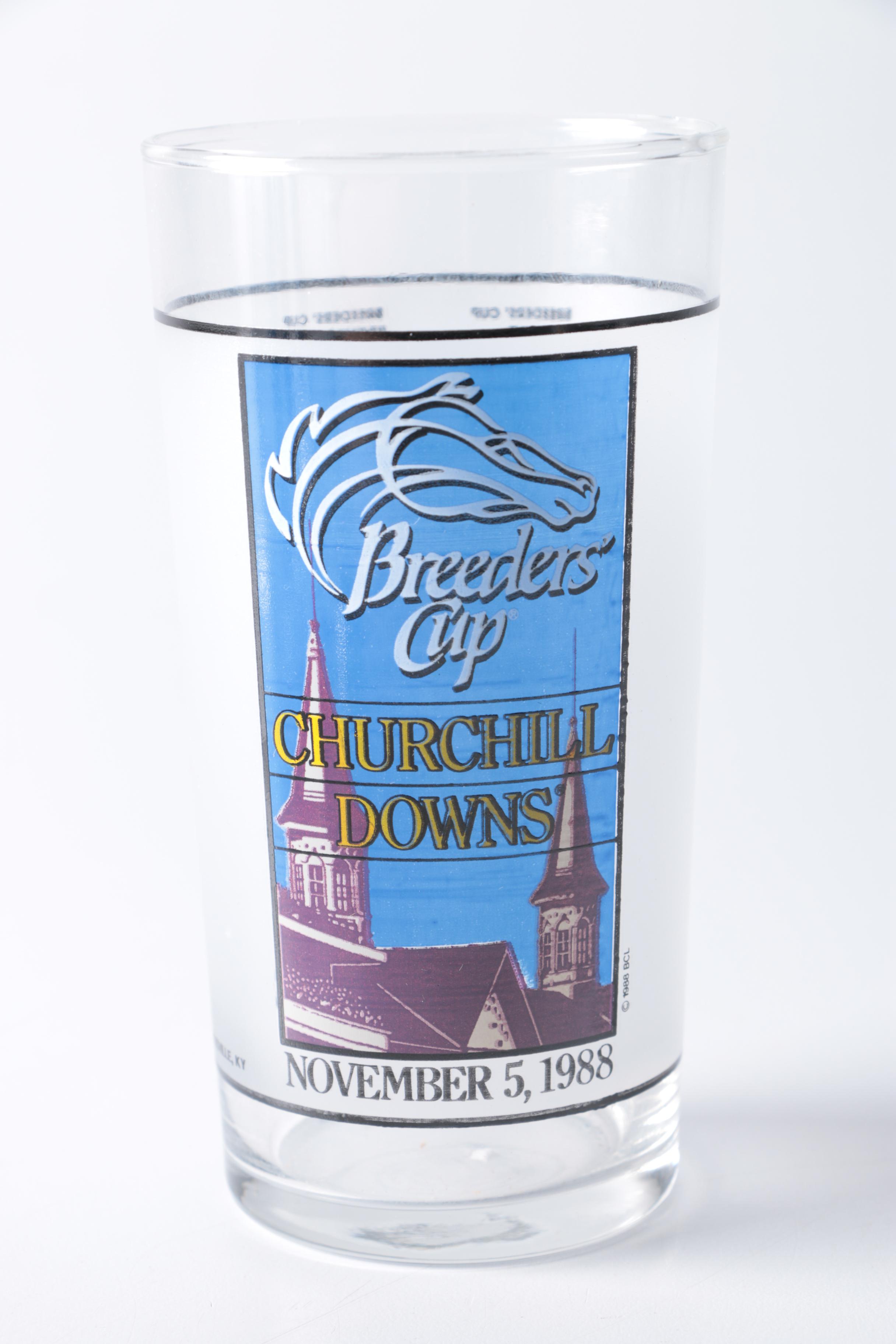 Group of Breeder's Cup Glasses