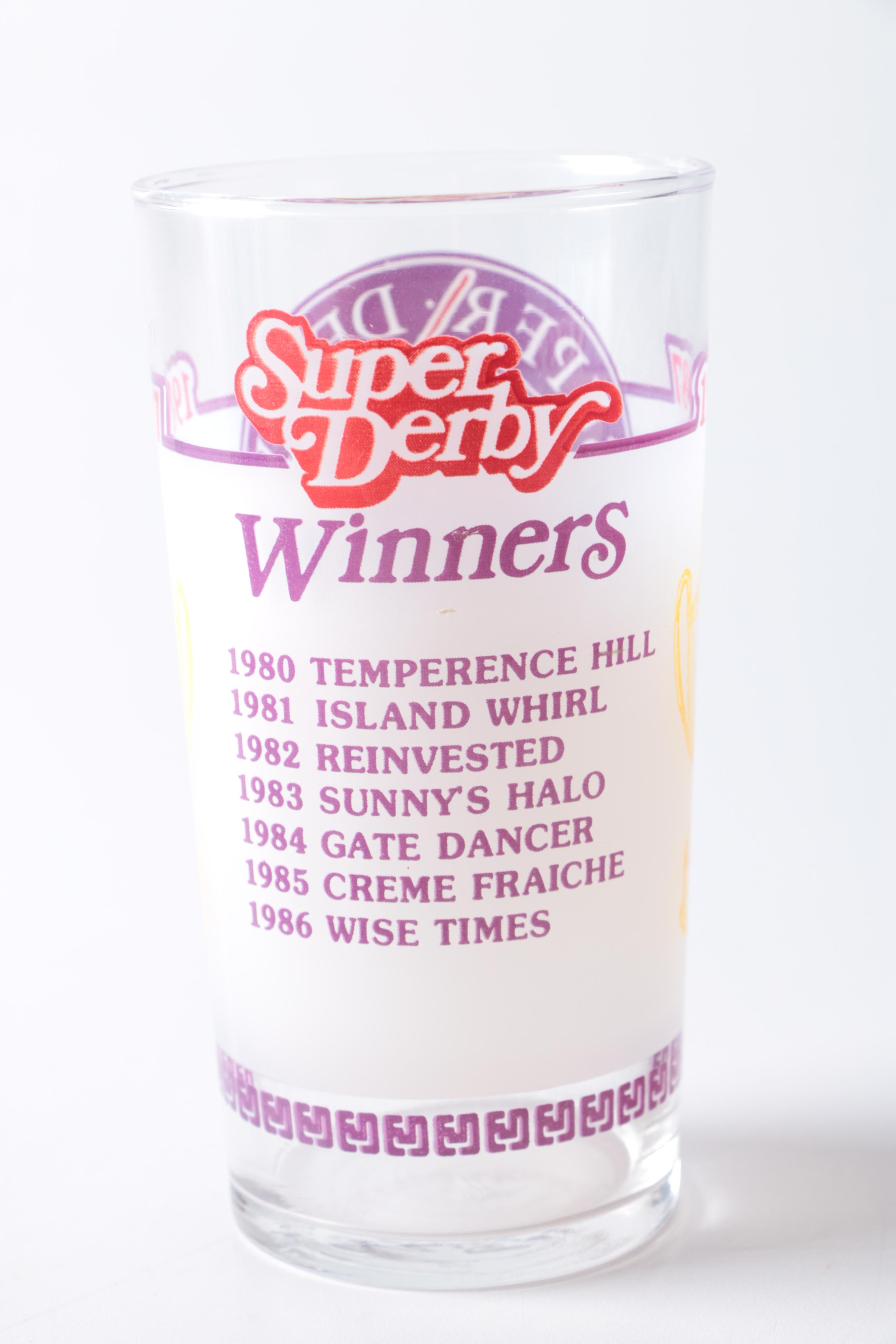 Group of Breeder's Cup Glasses