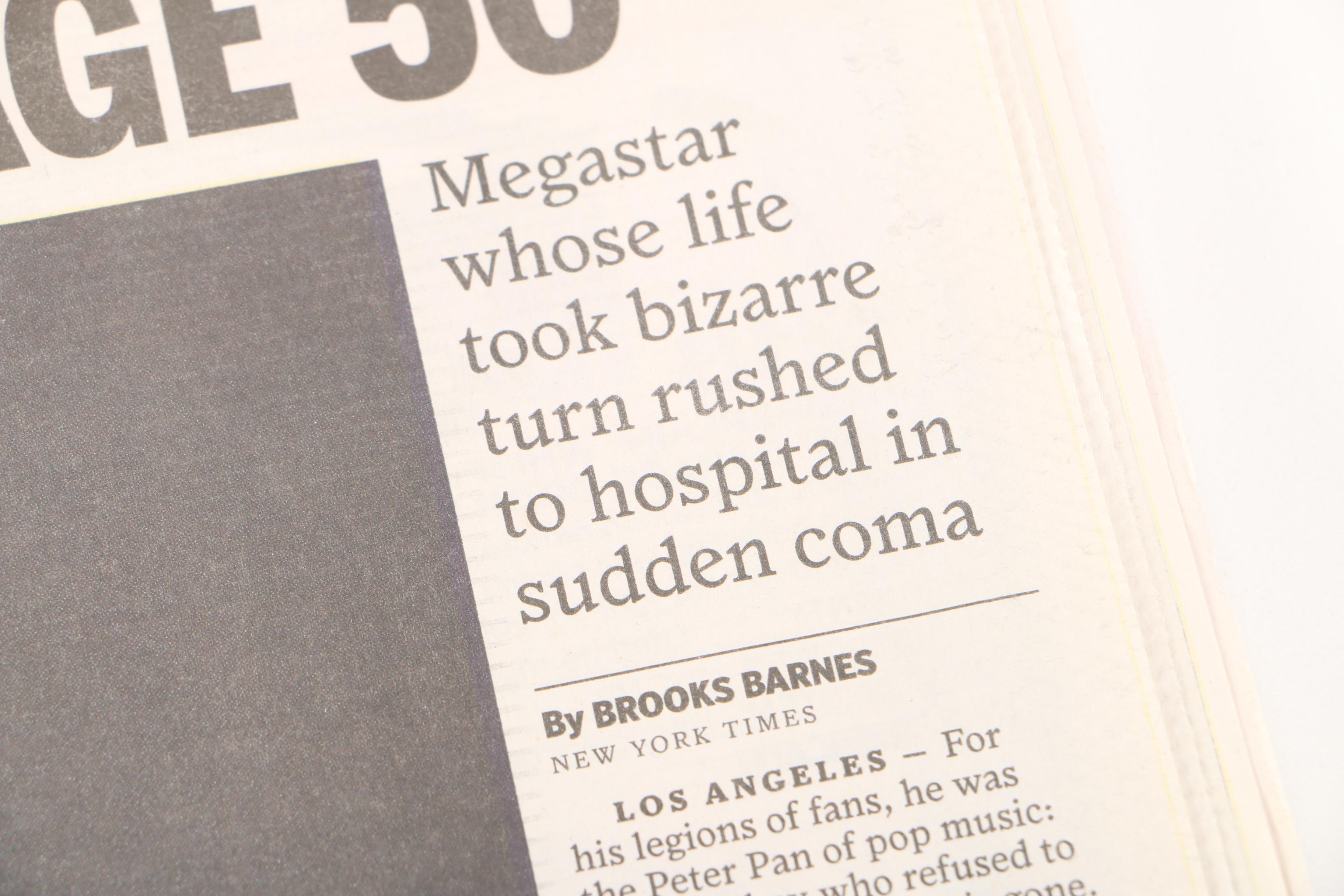 Friday June 26, 2009 Edition of "Houston Chronicle" Vol. 108, No. 256 Newspaper