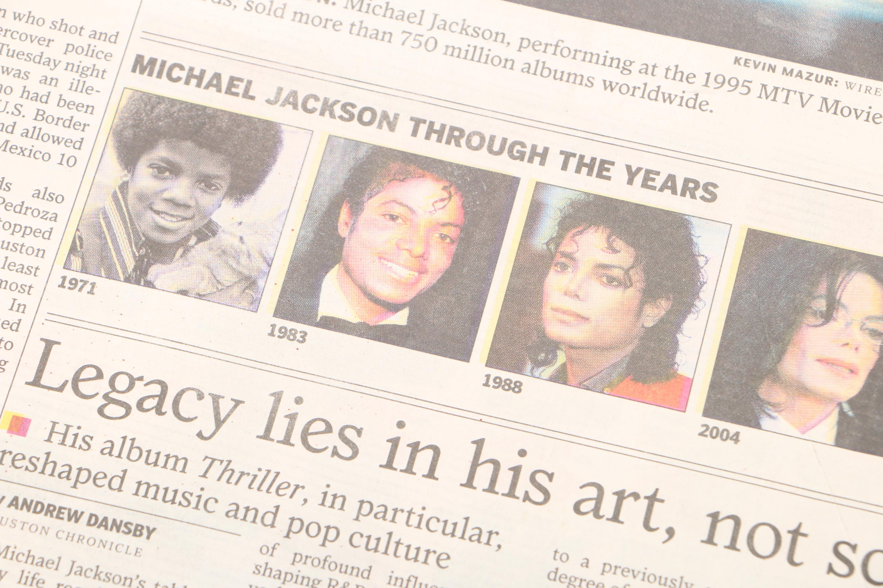 Friday June 26, 2009 Edition of "Houston Chronicle" Vol. 108, No. 256 Newspaper