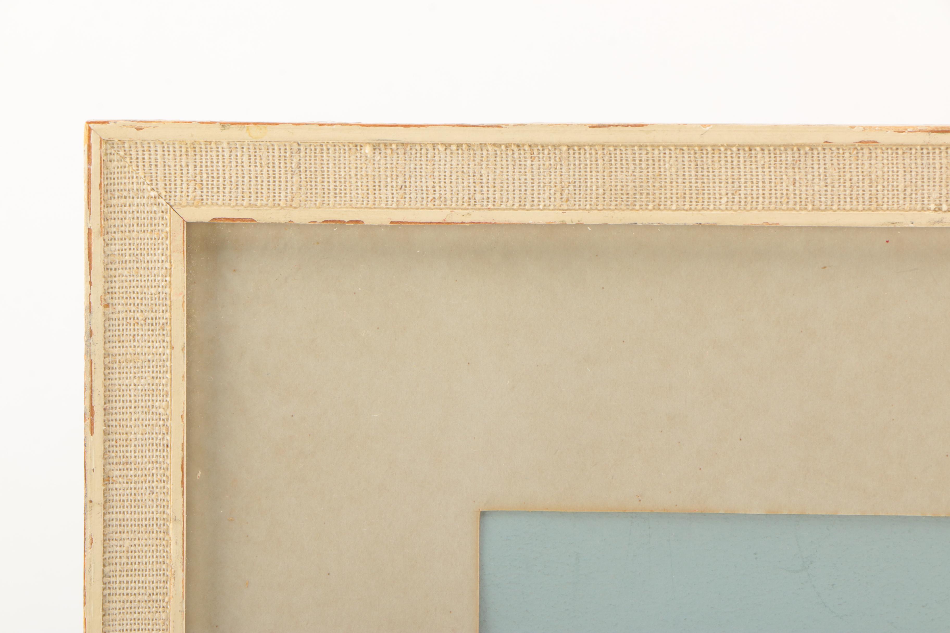 Tornier Gouache Painting on Paper of Can-Can Dancer in Blue