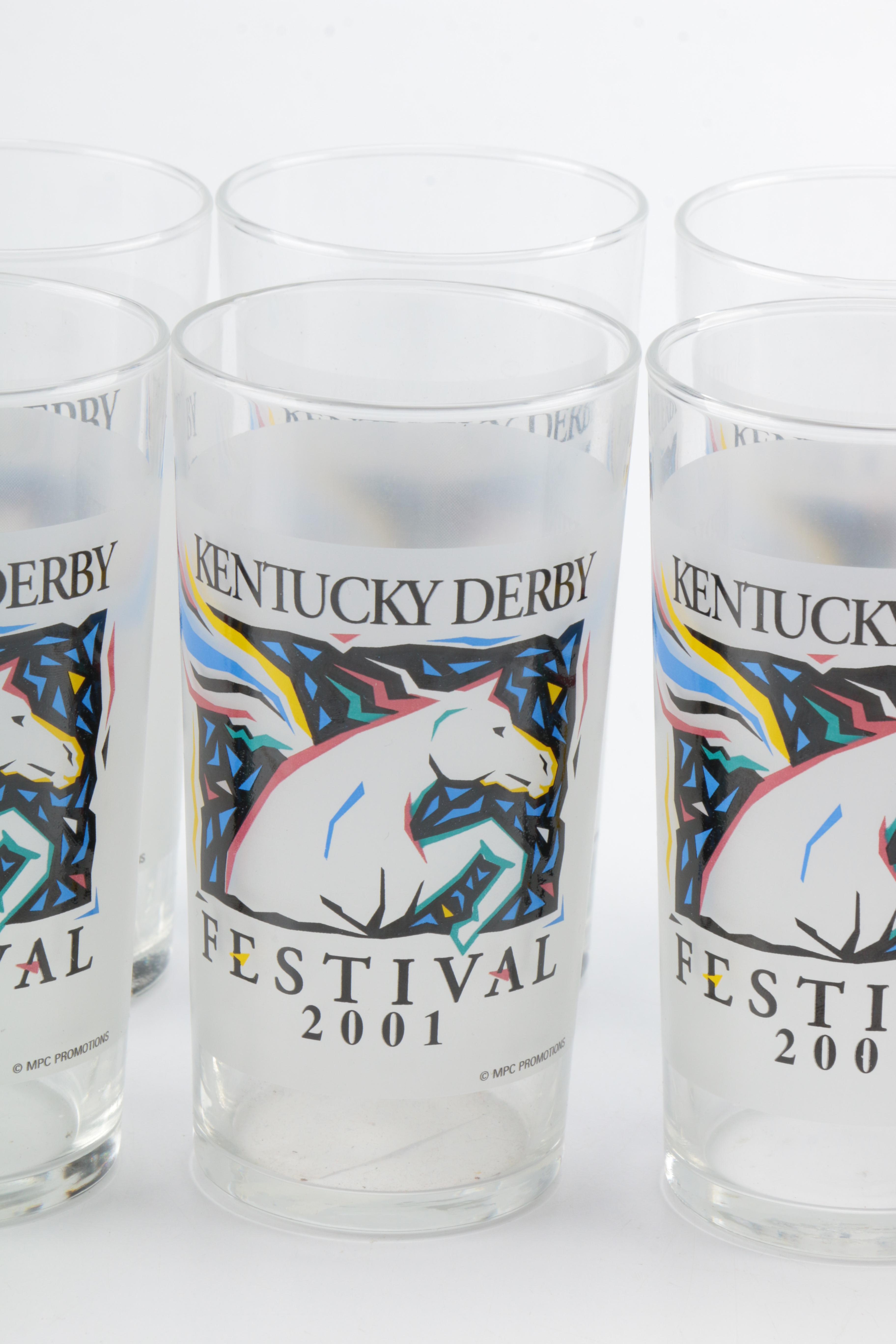 2001 Kentucky Derby Festival Glasses