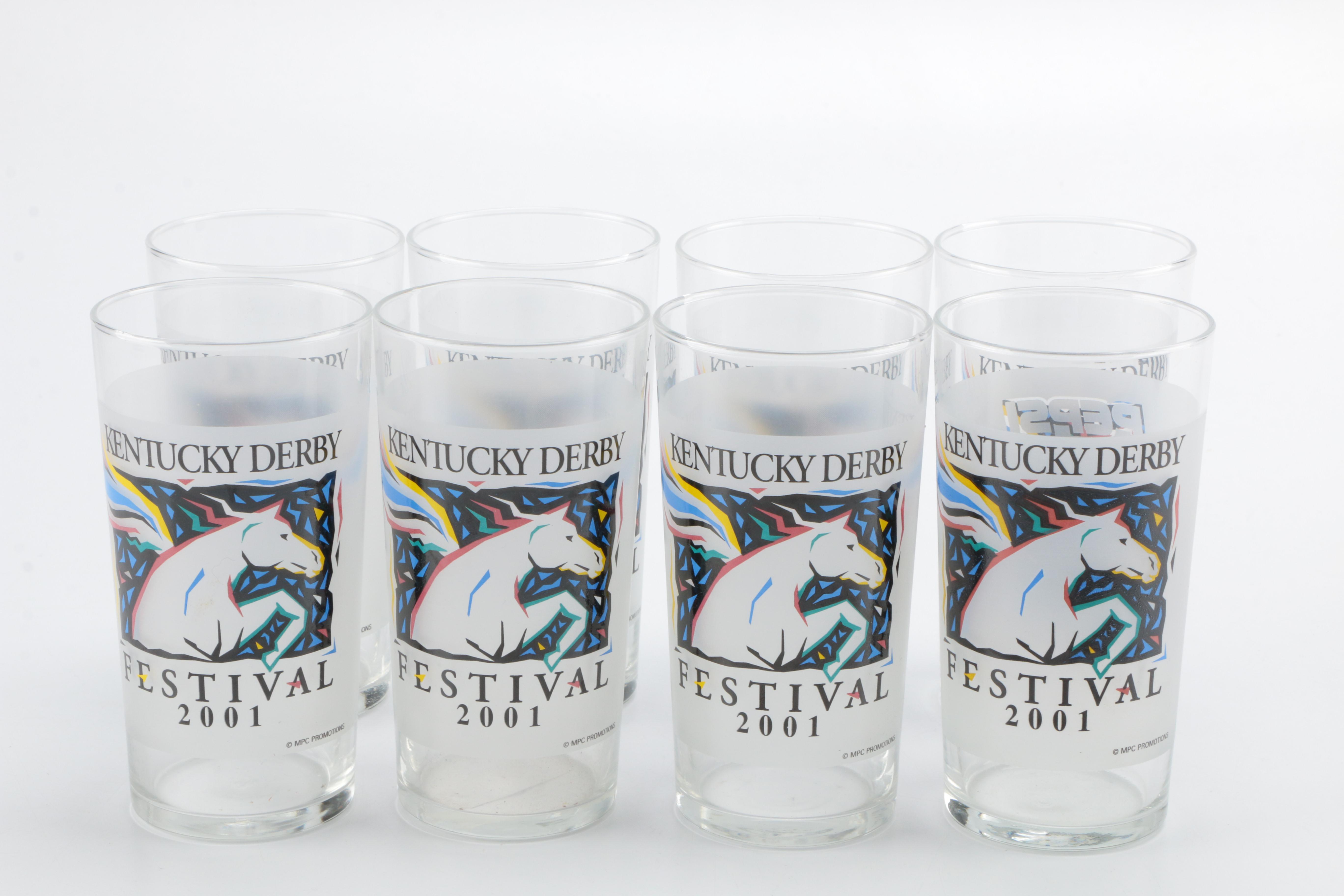 2001 Kentucky Derby Festival Glasses