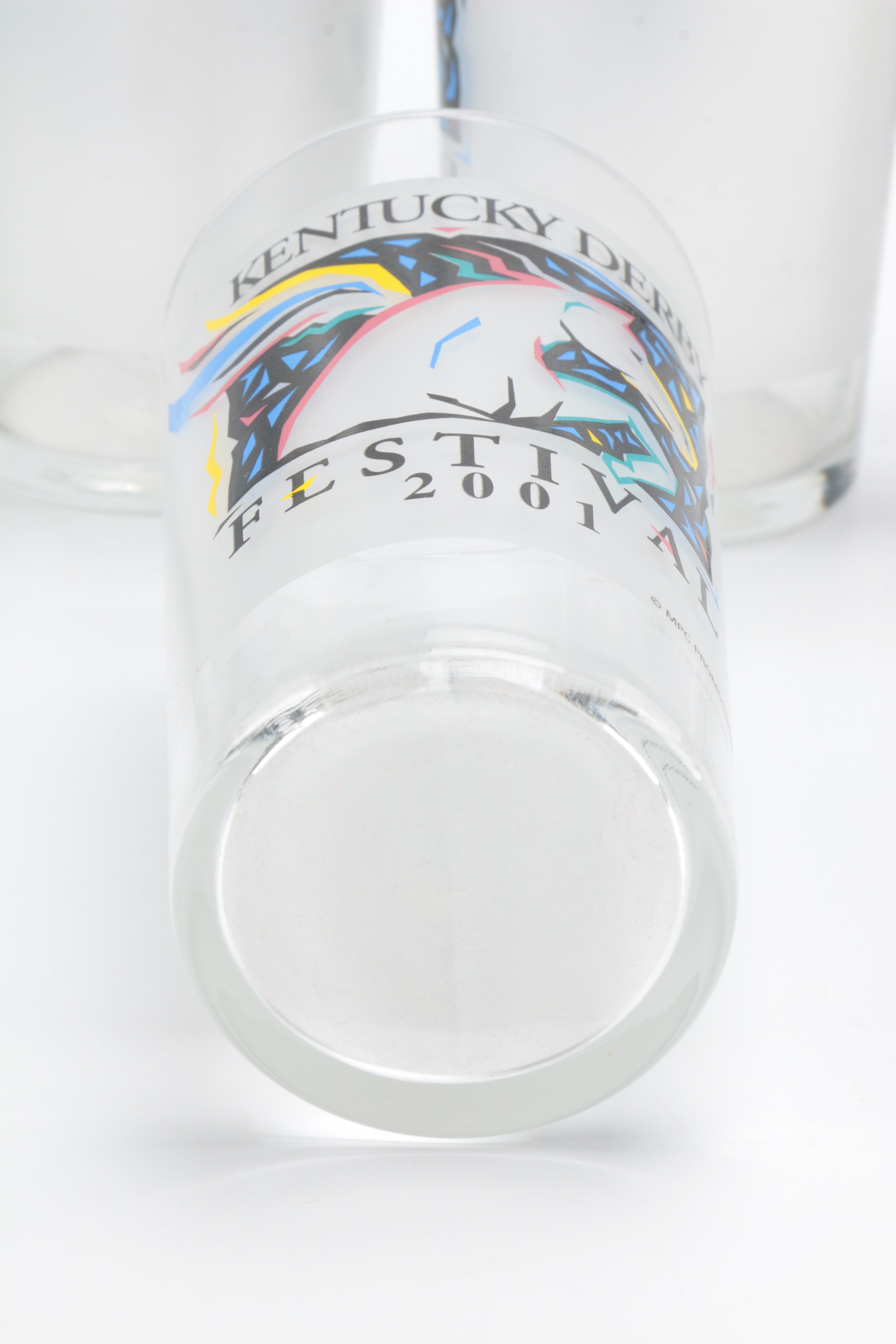 2001 Kentucky Derby Festival Glasses