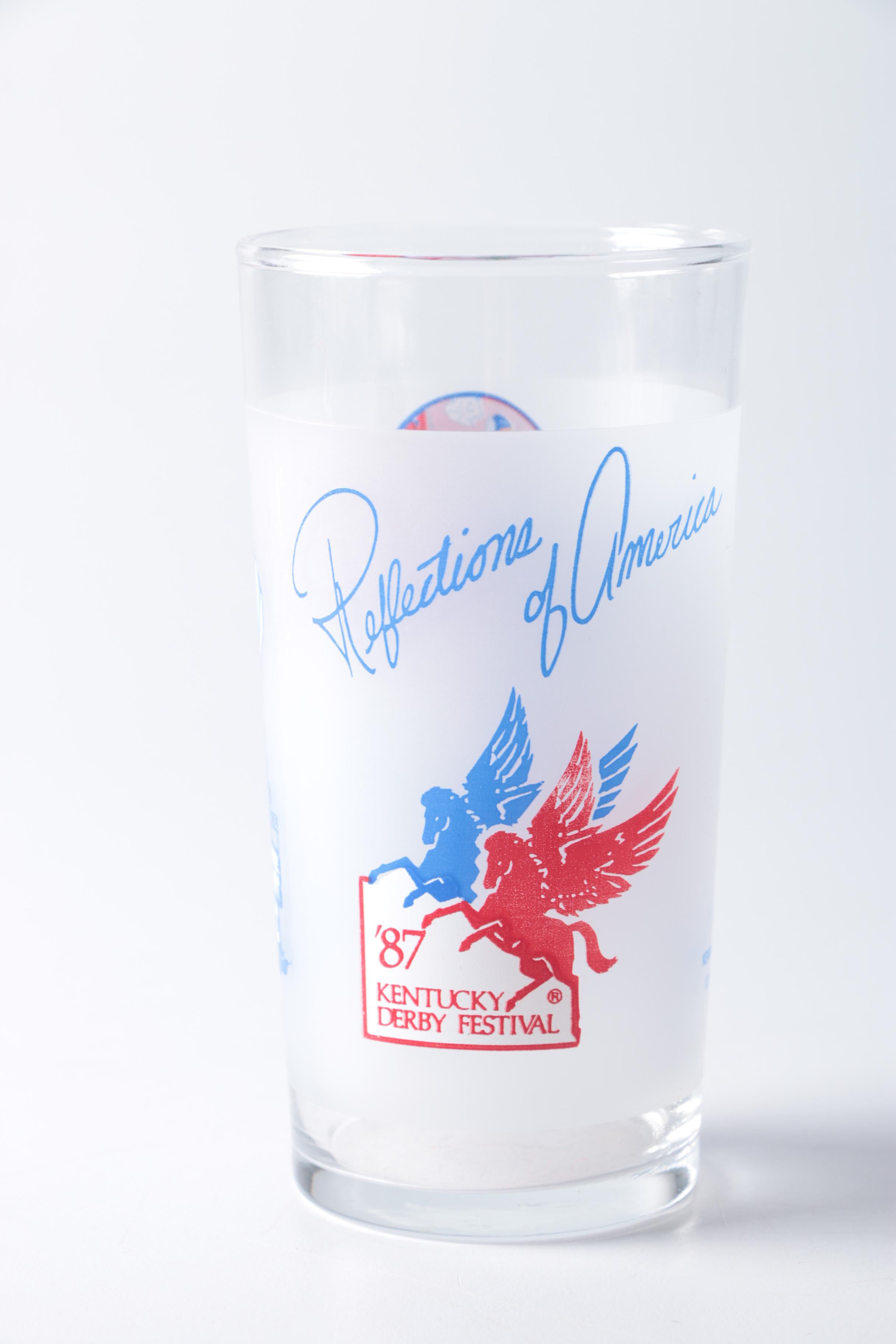 Kentucky Derby Festival Glasses From '84 & '89