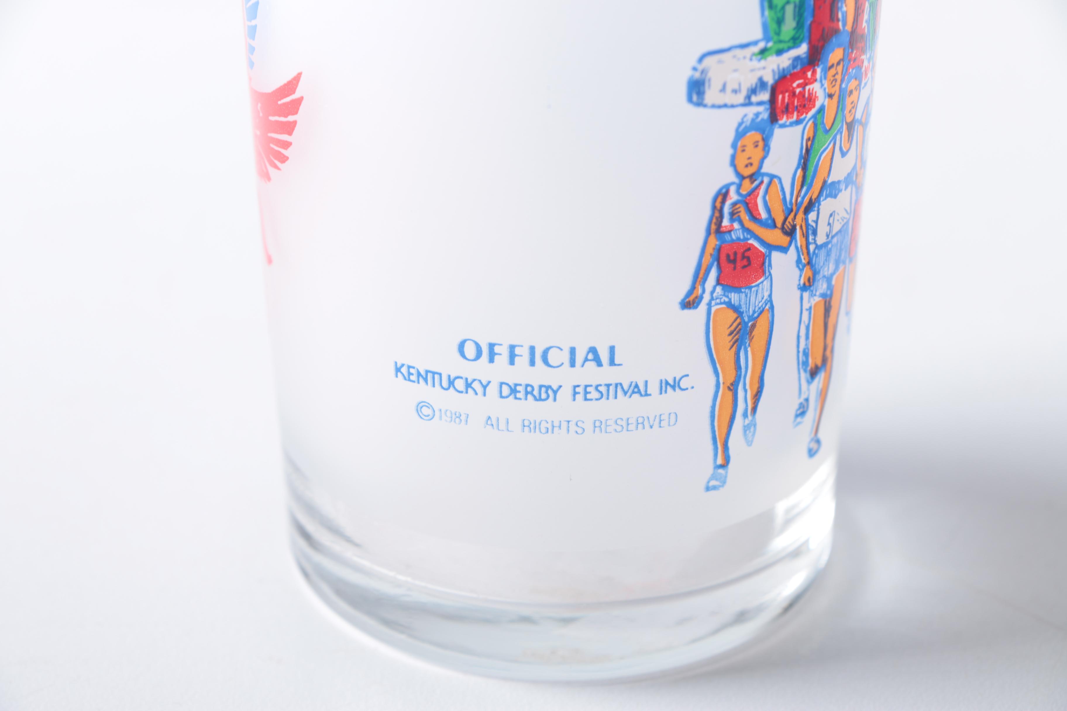 Kentucky Derby Festival Glasses From '84 & '89