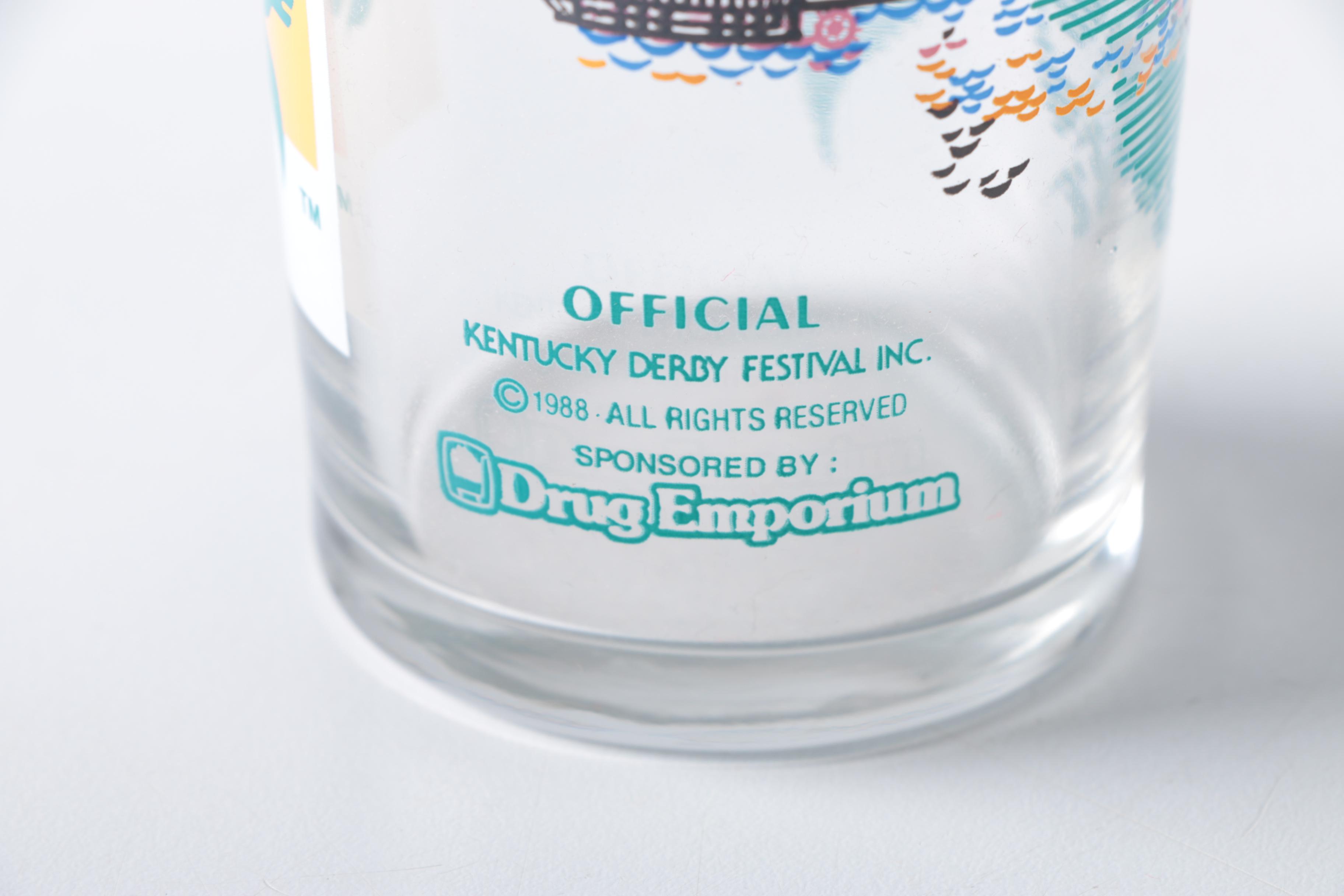 Kentucky Derby Festival Glasses From '84 & '89
