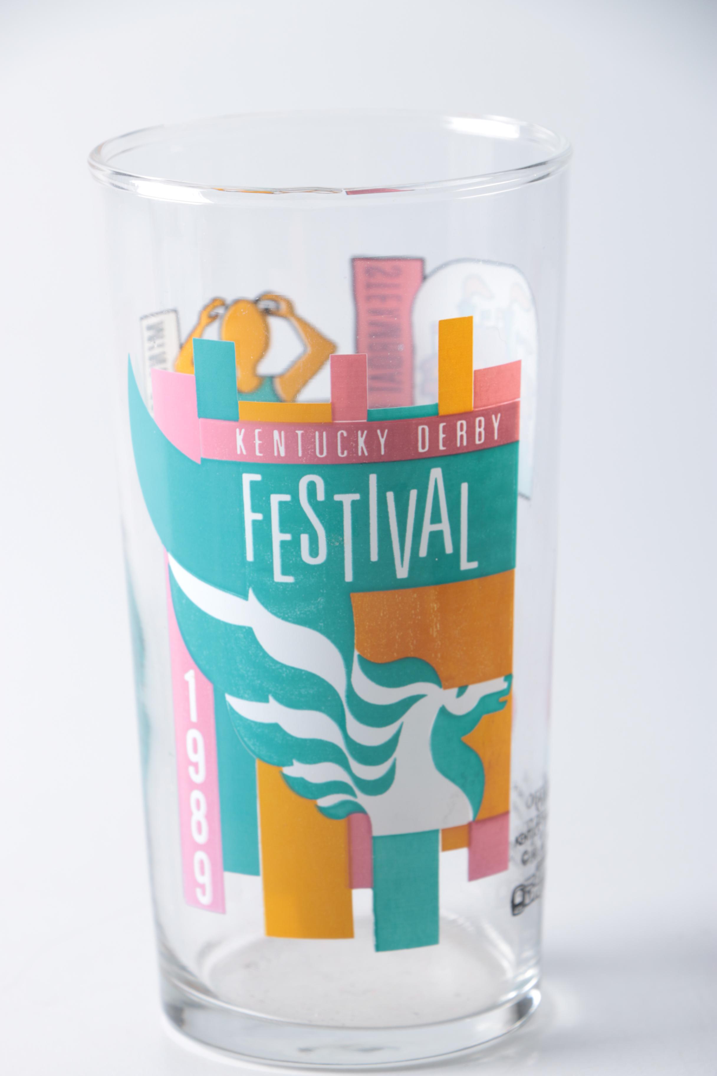 Kentucky Derby Festival Glasses From '84 & '89
