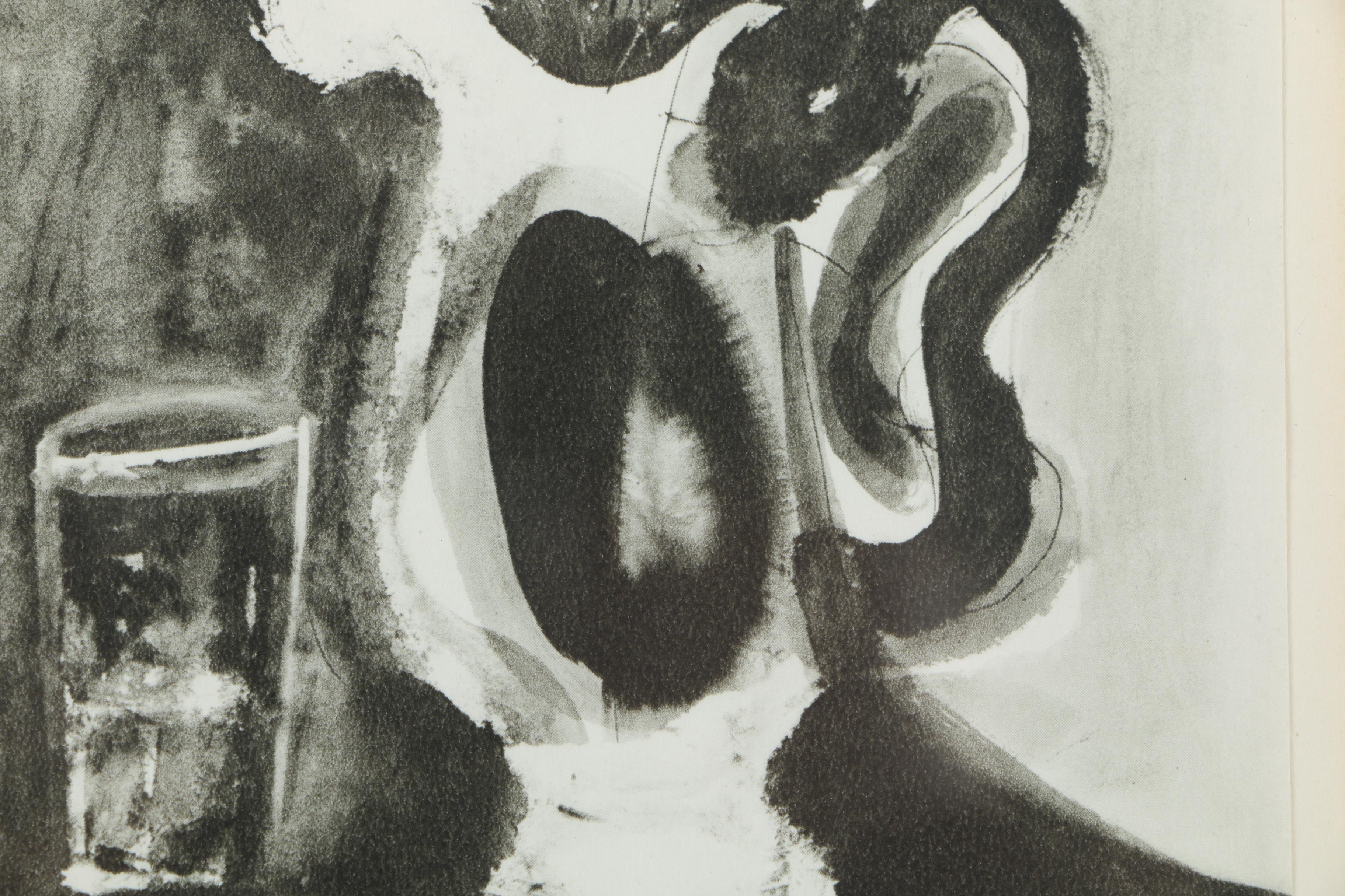 Offset Lithograph on Paper of a Vase