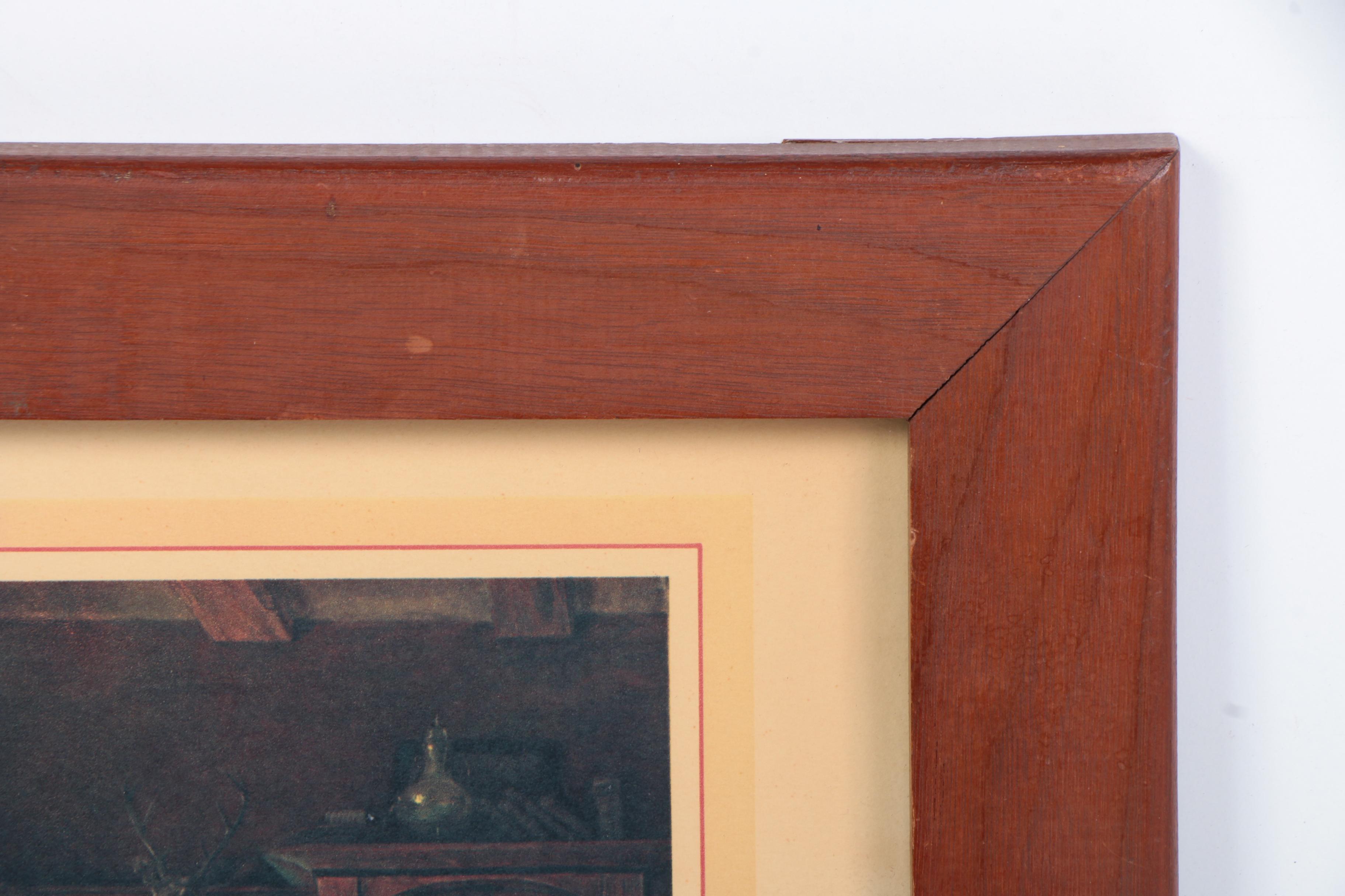 Reproduction Print After William Verplanck Birney's "Old Friends"