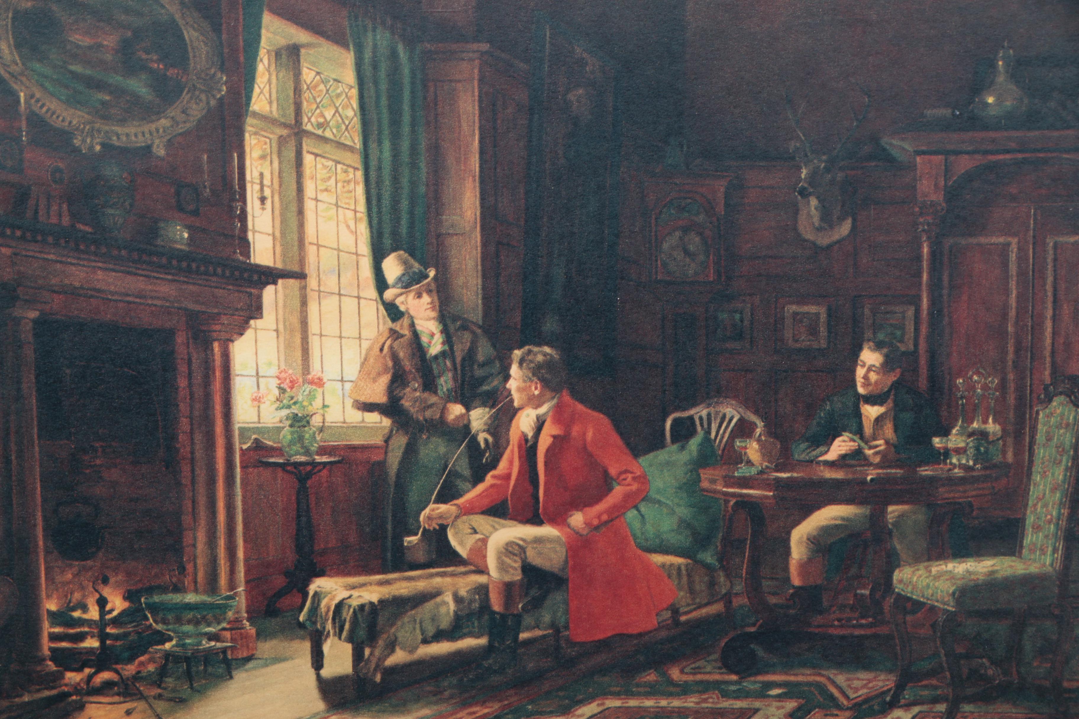 Reproduction Print After William Verplanck Birney's "Old Friends"