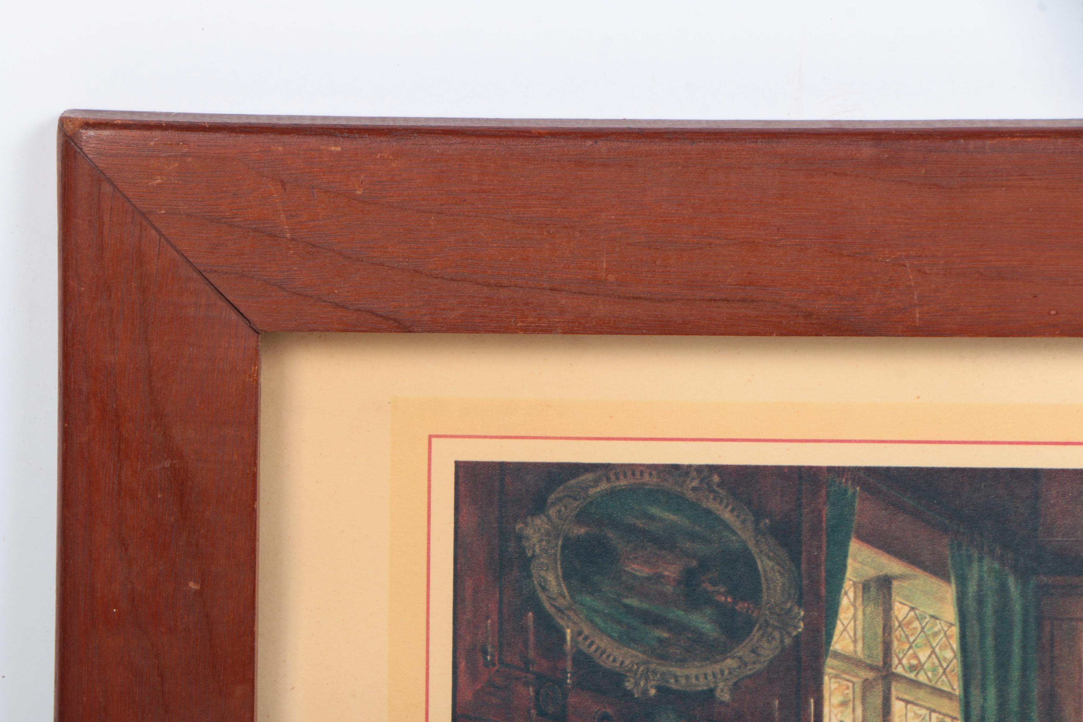 Reproduction Print After William Verplanck Birney's "Old Friends"