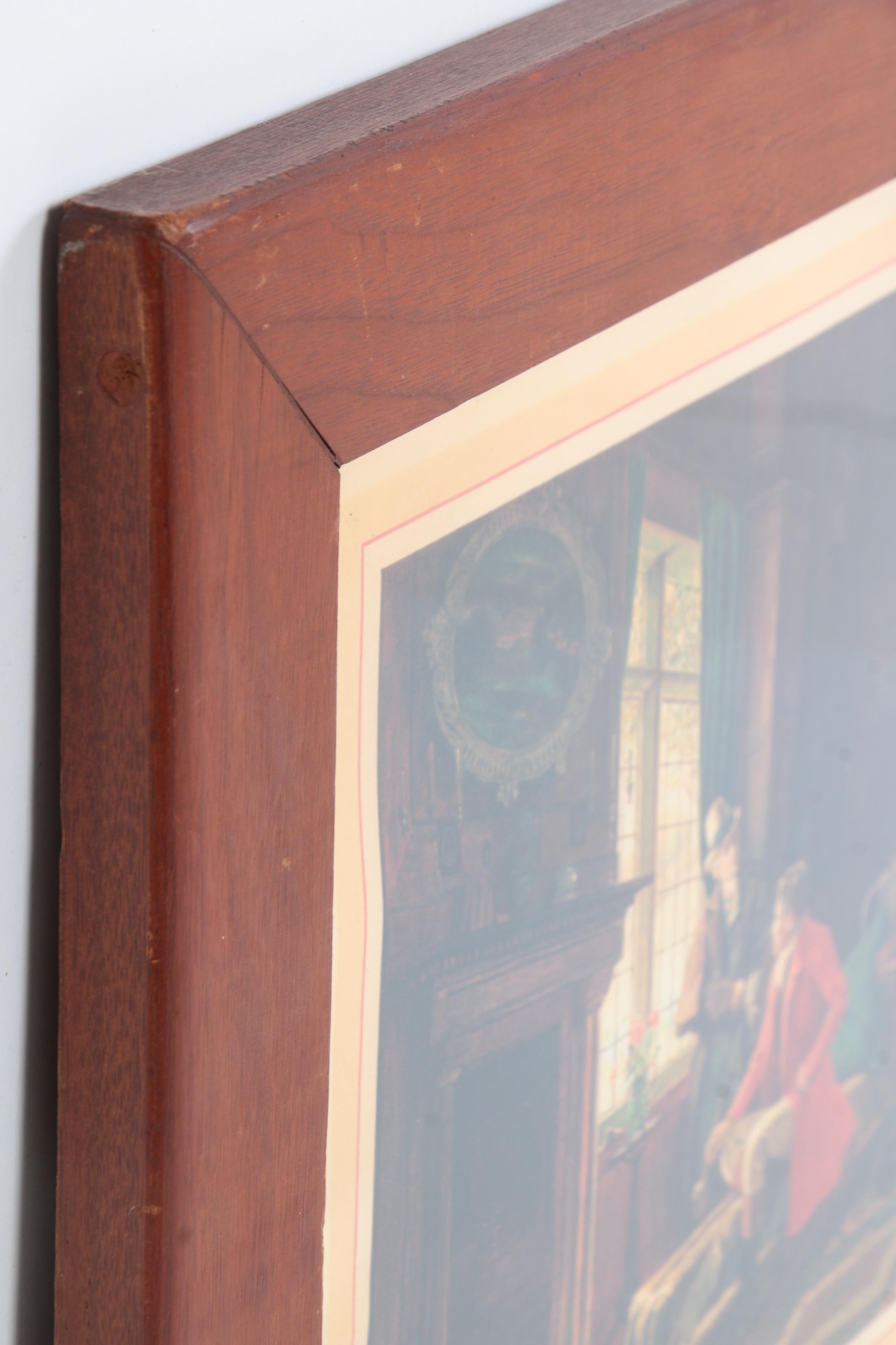 Reproduction Print After William Verplanck Birney's "Old Friends"