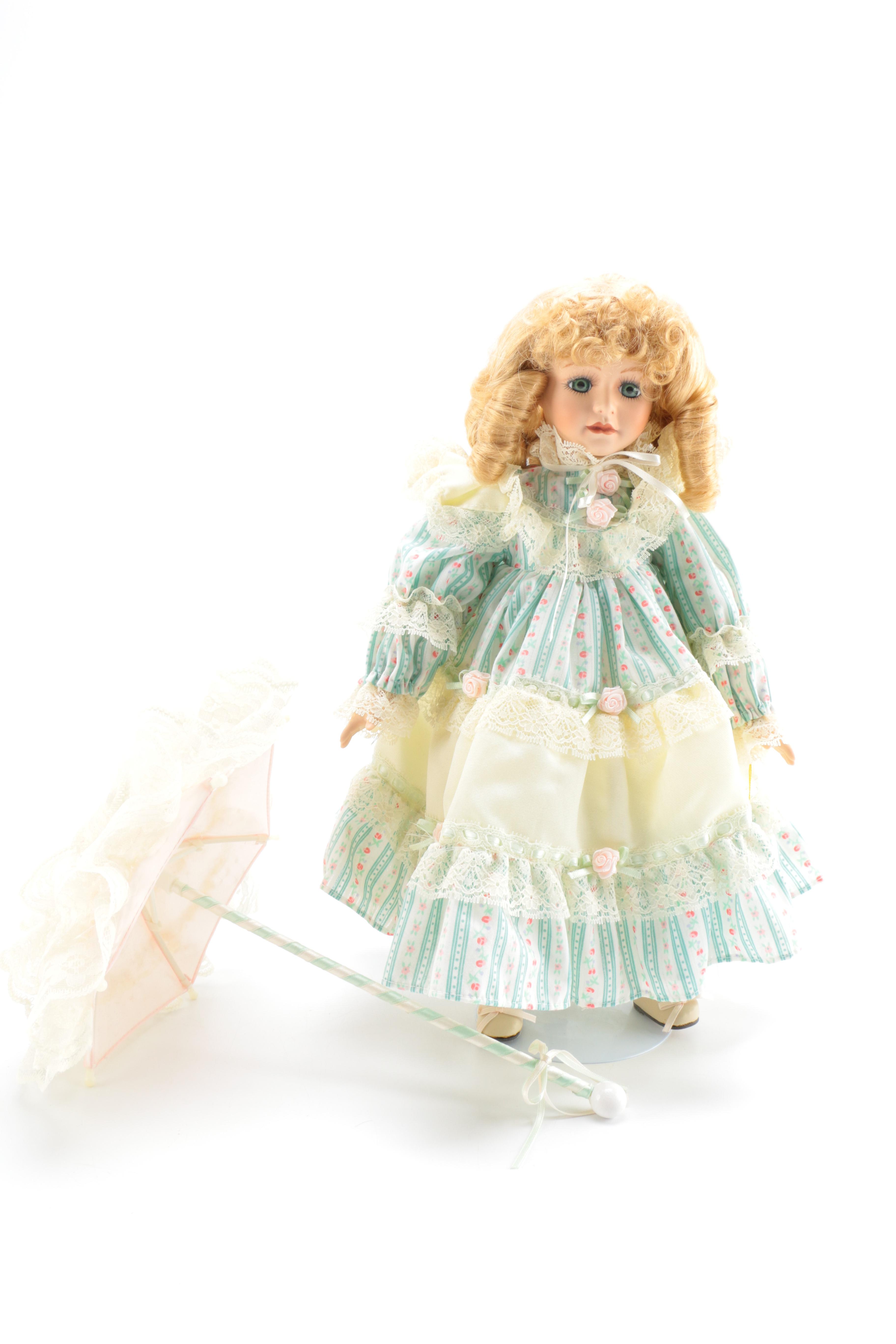 Pair of Porcelain Dolls