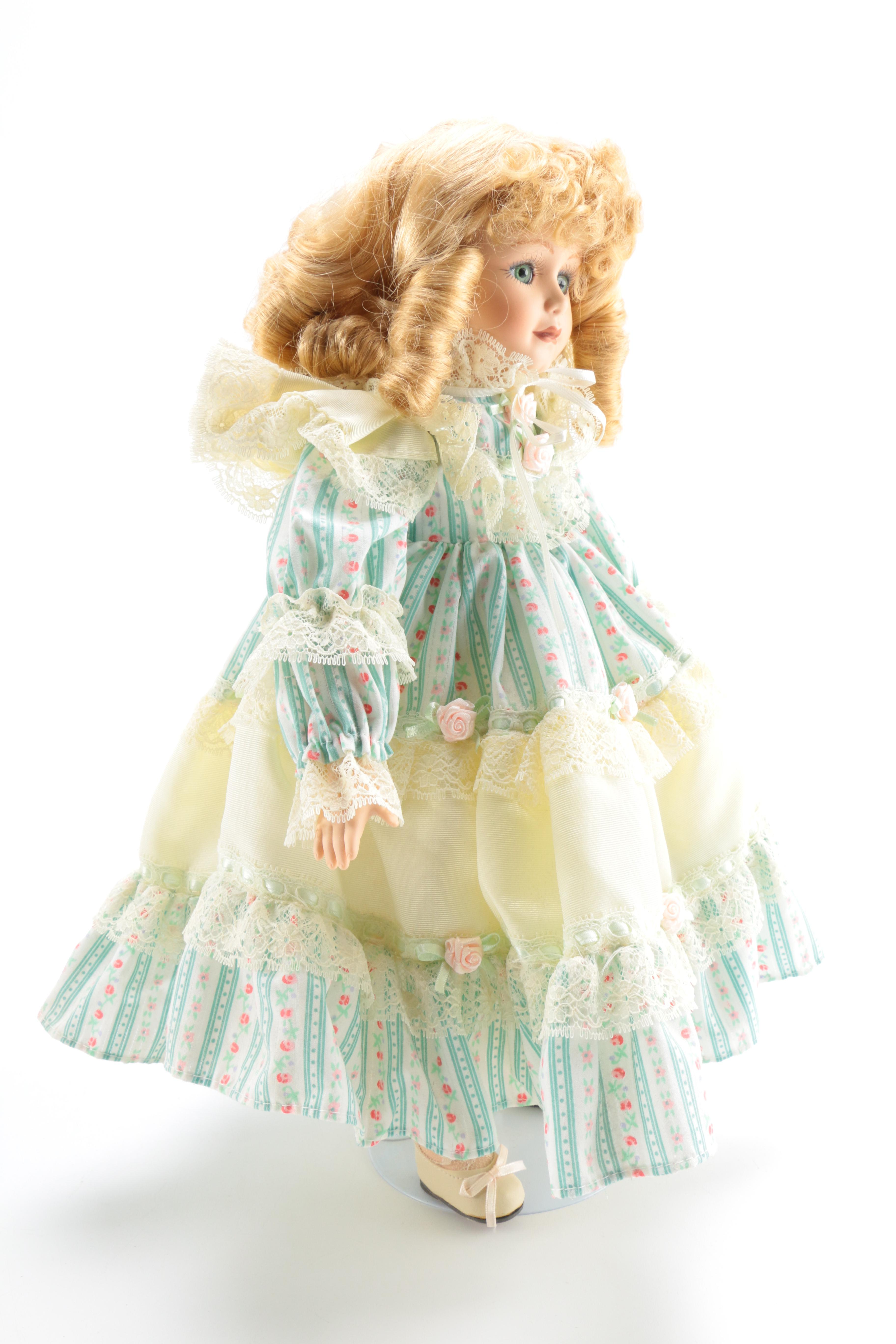 Pair of Porcelain Dolls