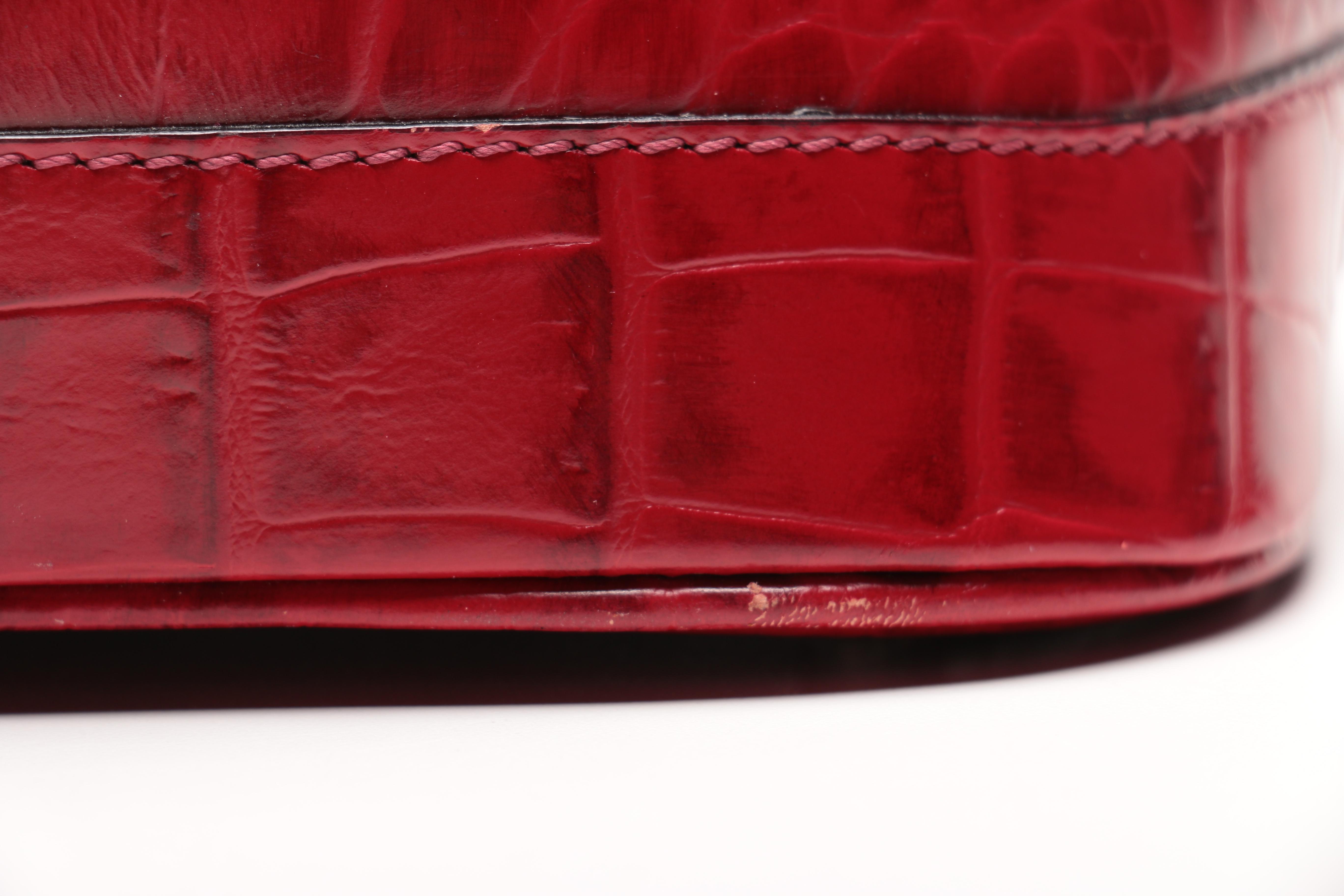 Burberry London Embossed Leather Handbag