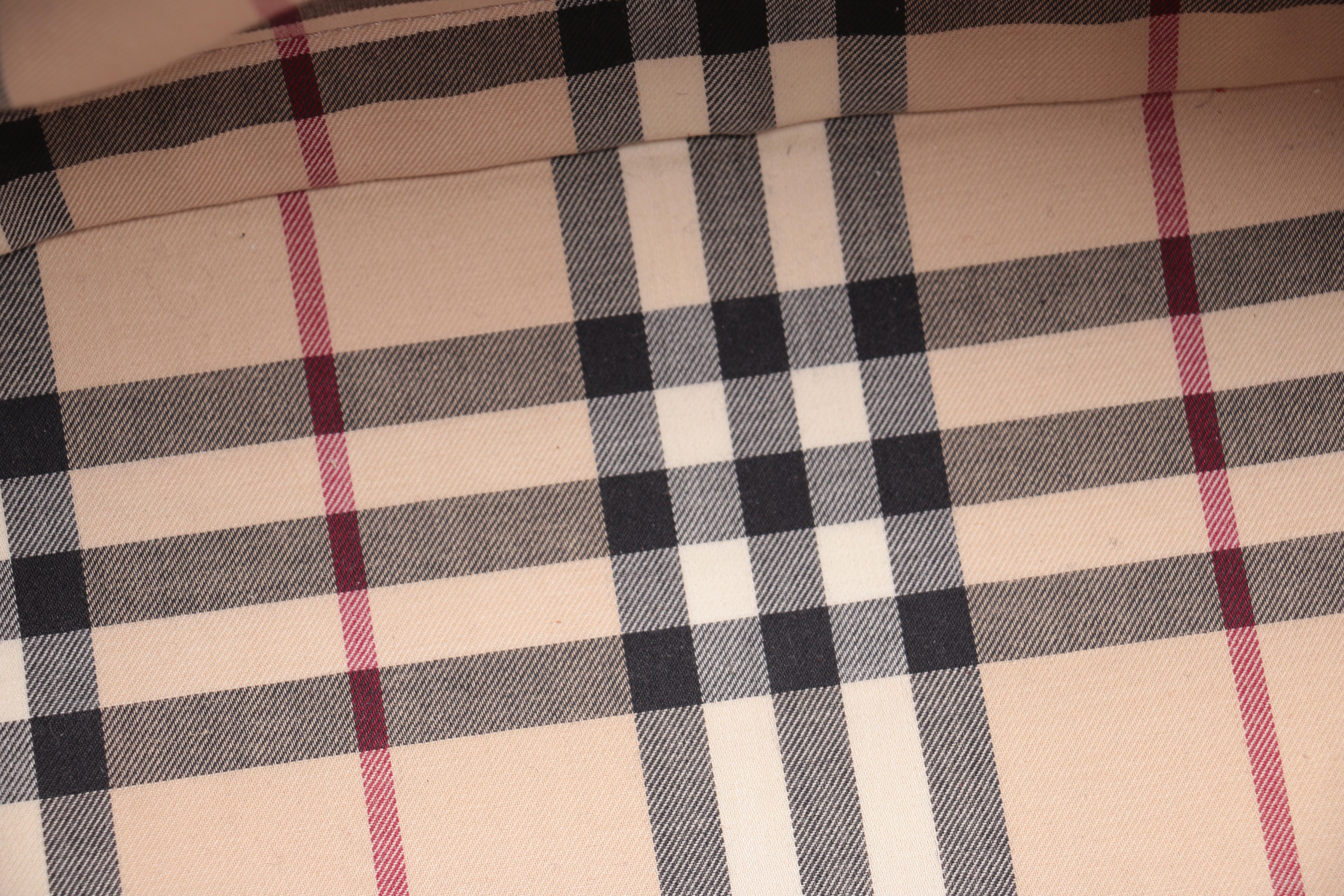 Burberry London Embossed Leather Handbag