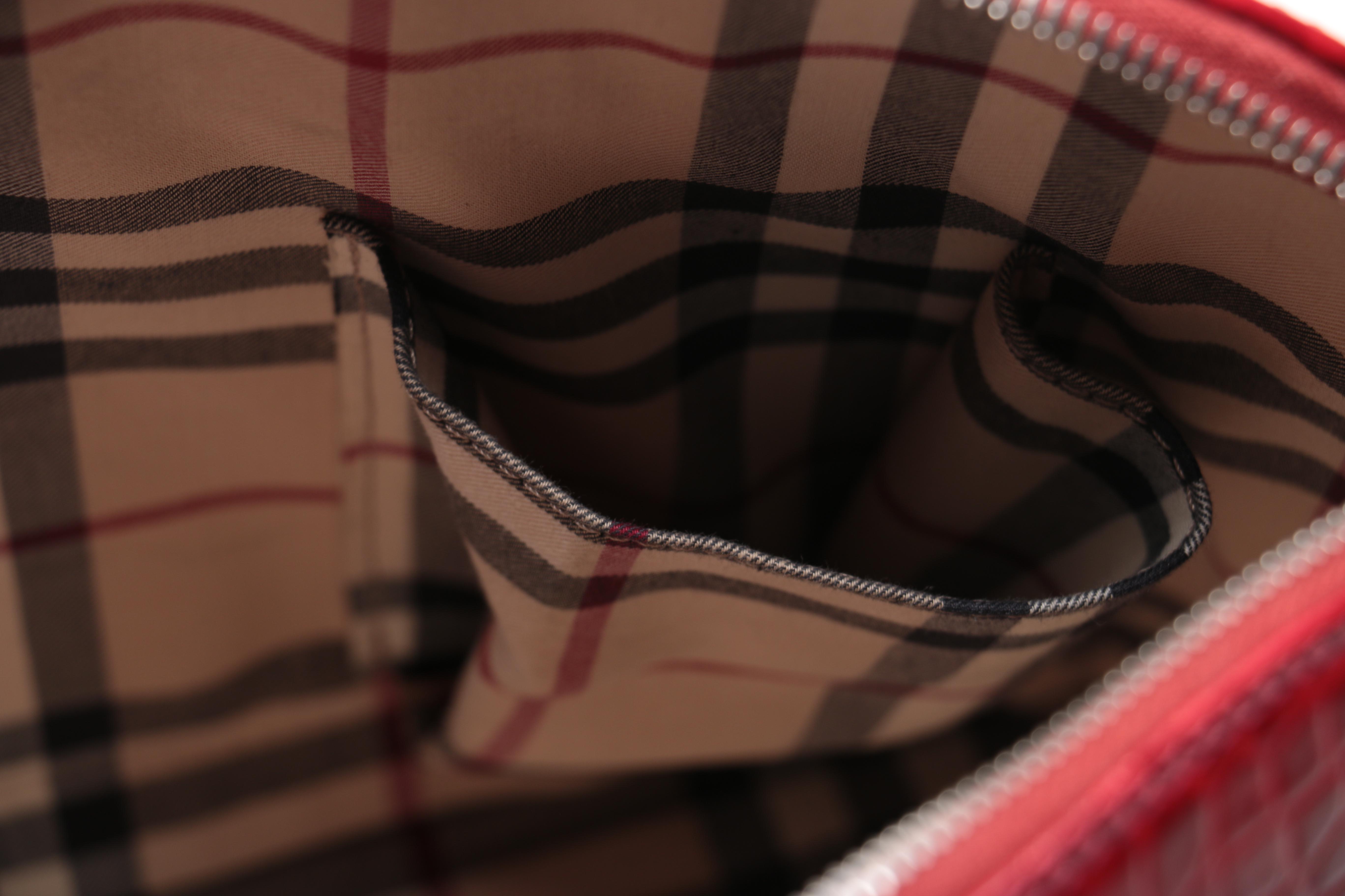 Burberry London Embossed Leather Handbag