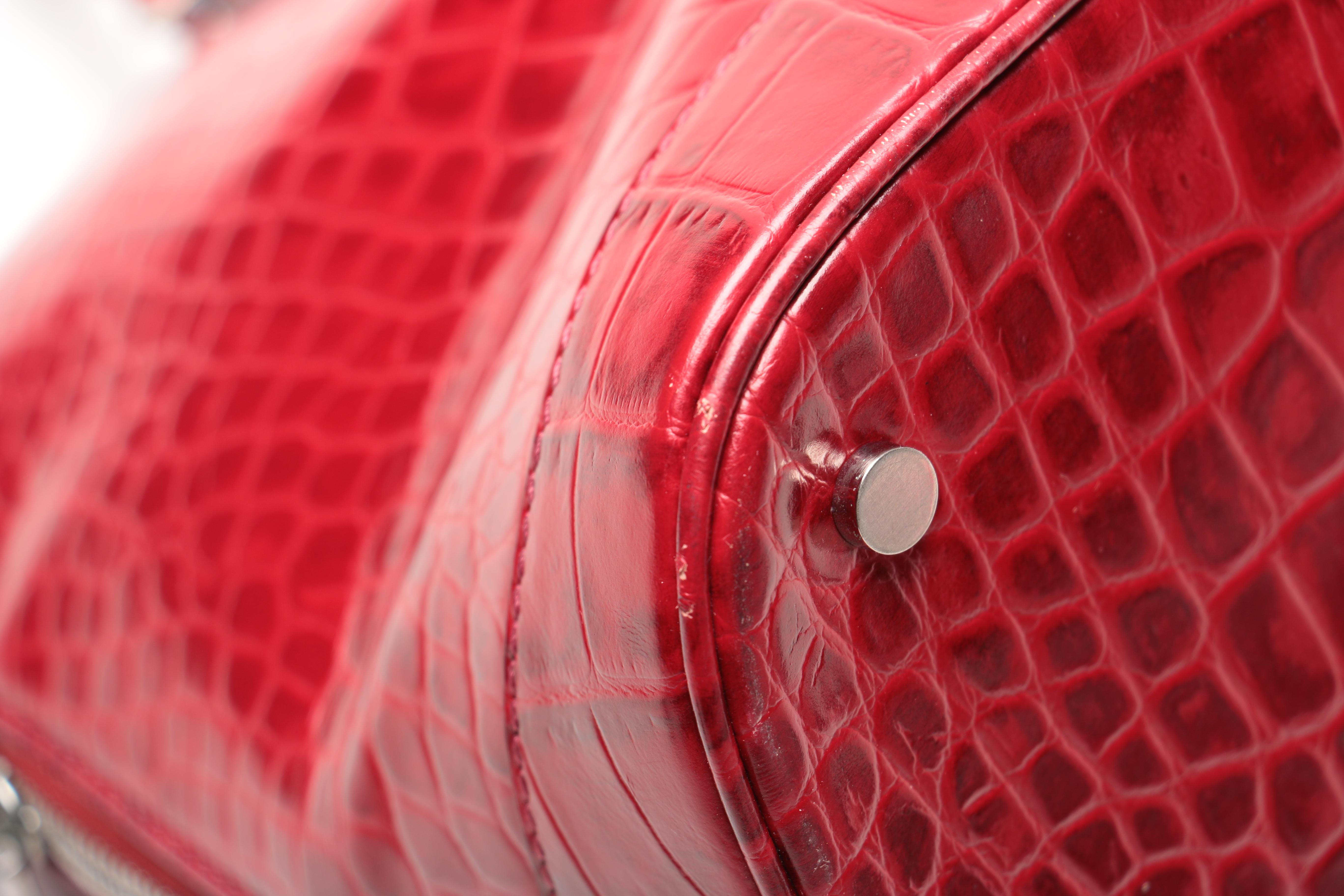 Burberry London Embossed Leather Handbag