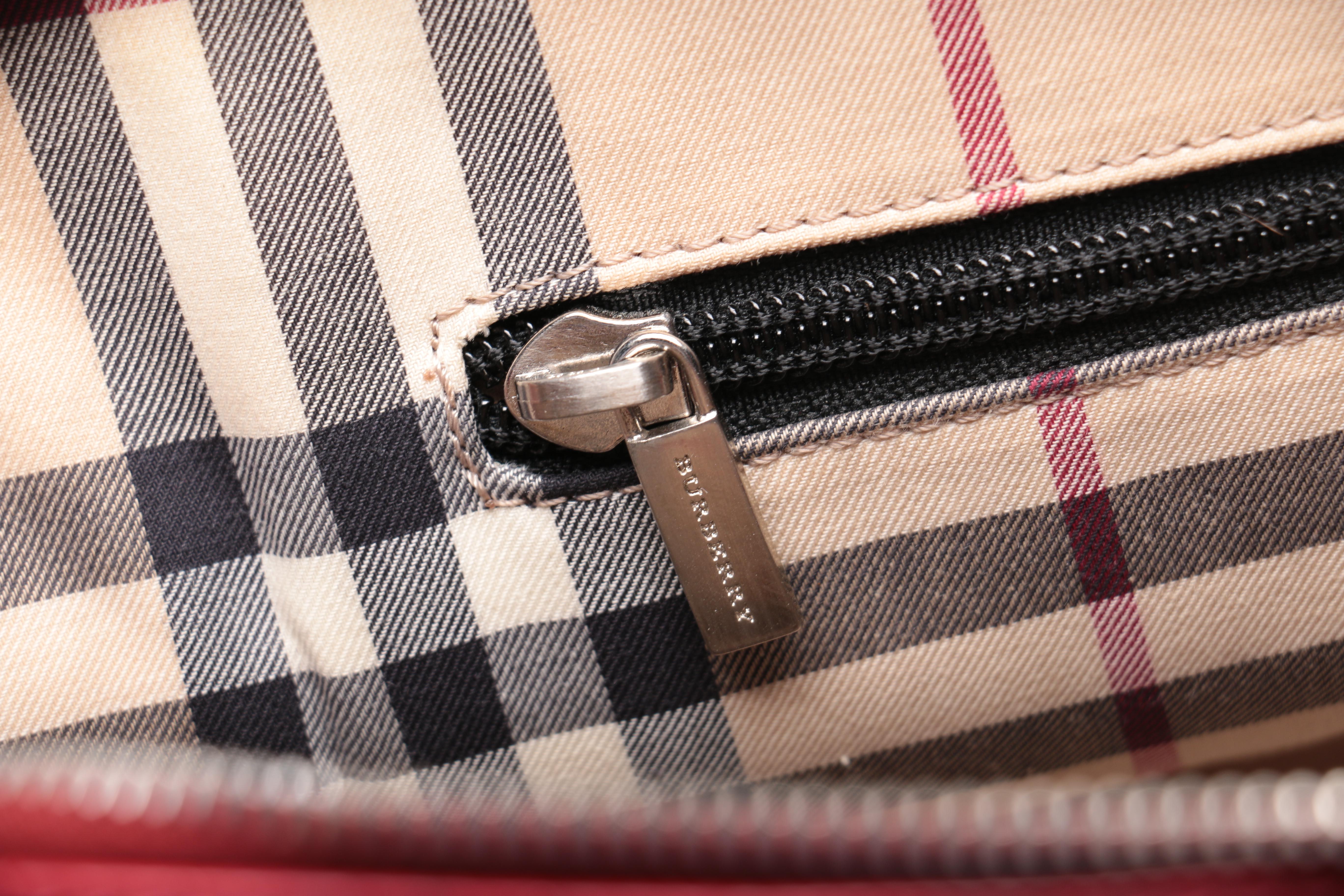 Burberry London Embossed Leather Handbag