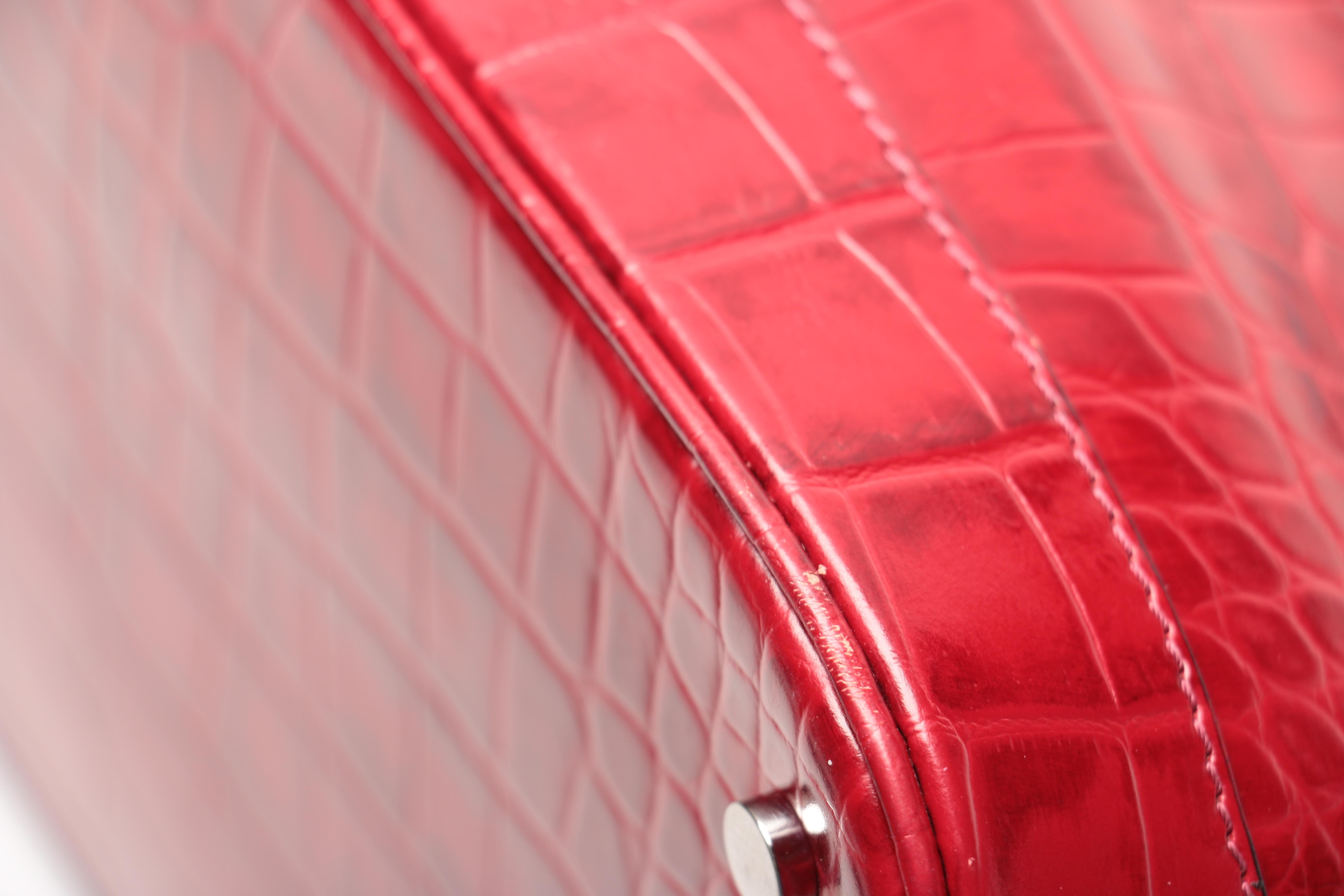 Burberry London Embossed Leather Handbag