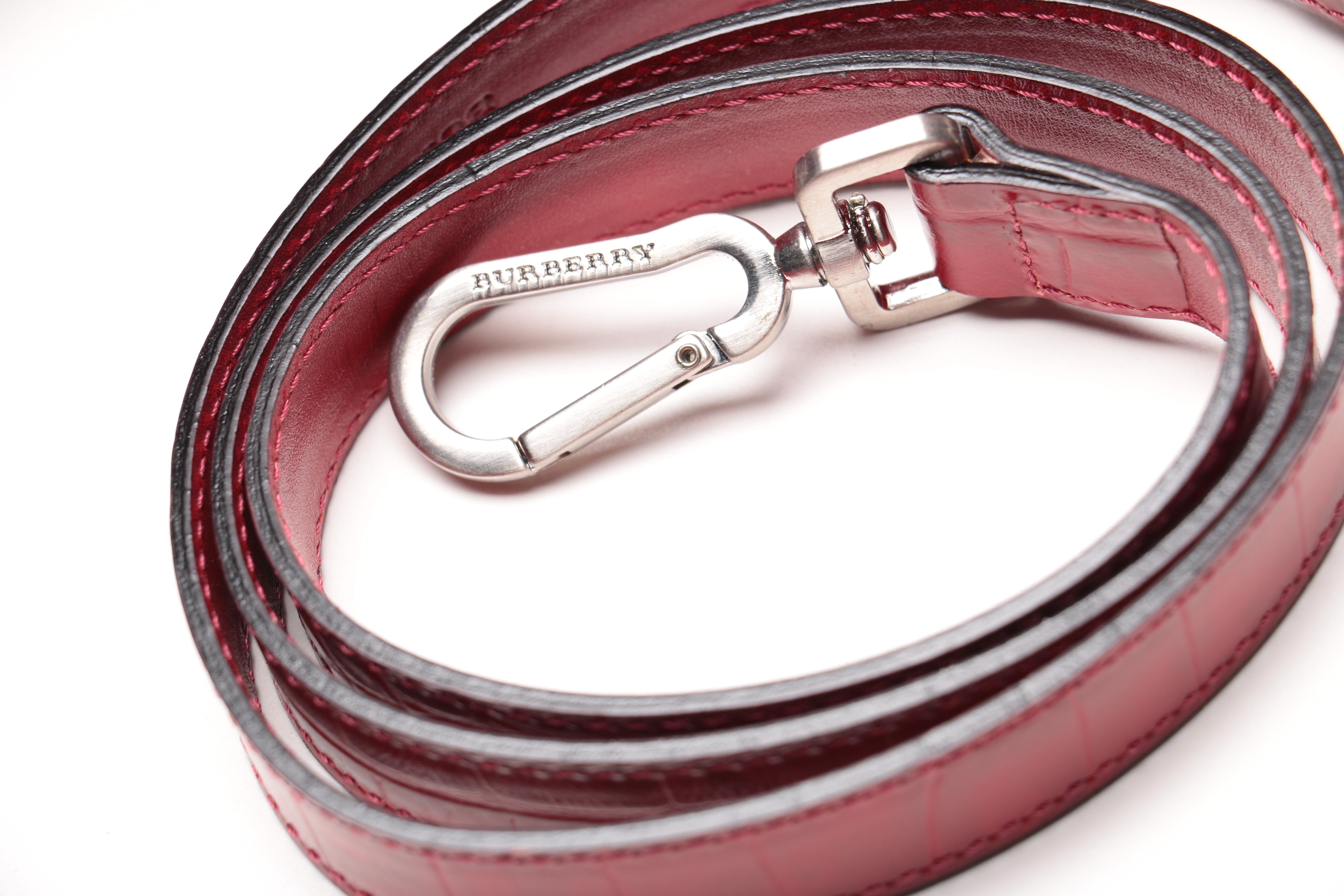 Burberry London Embossed Leather Handbag