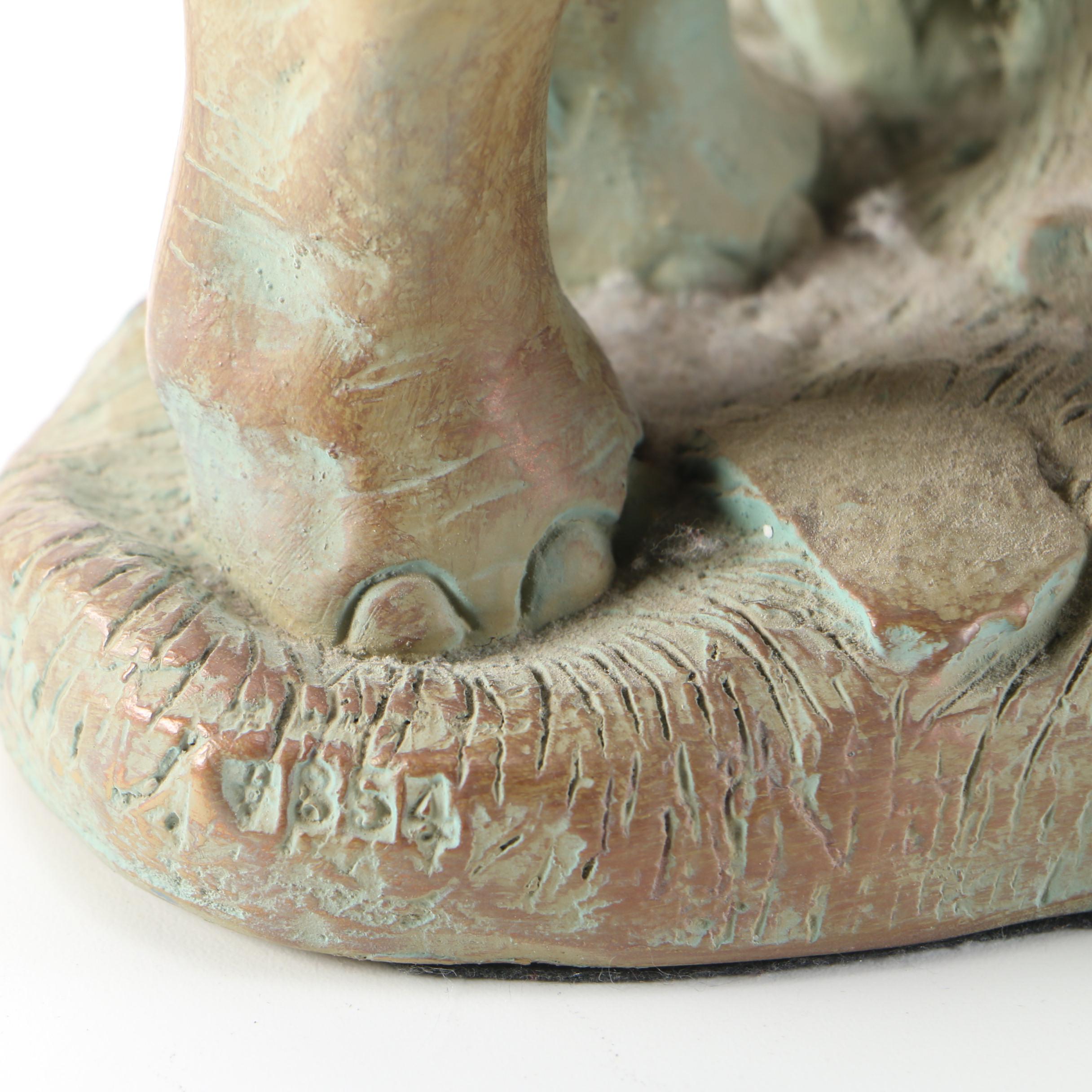 Ceramic Elephant Figurine