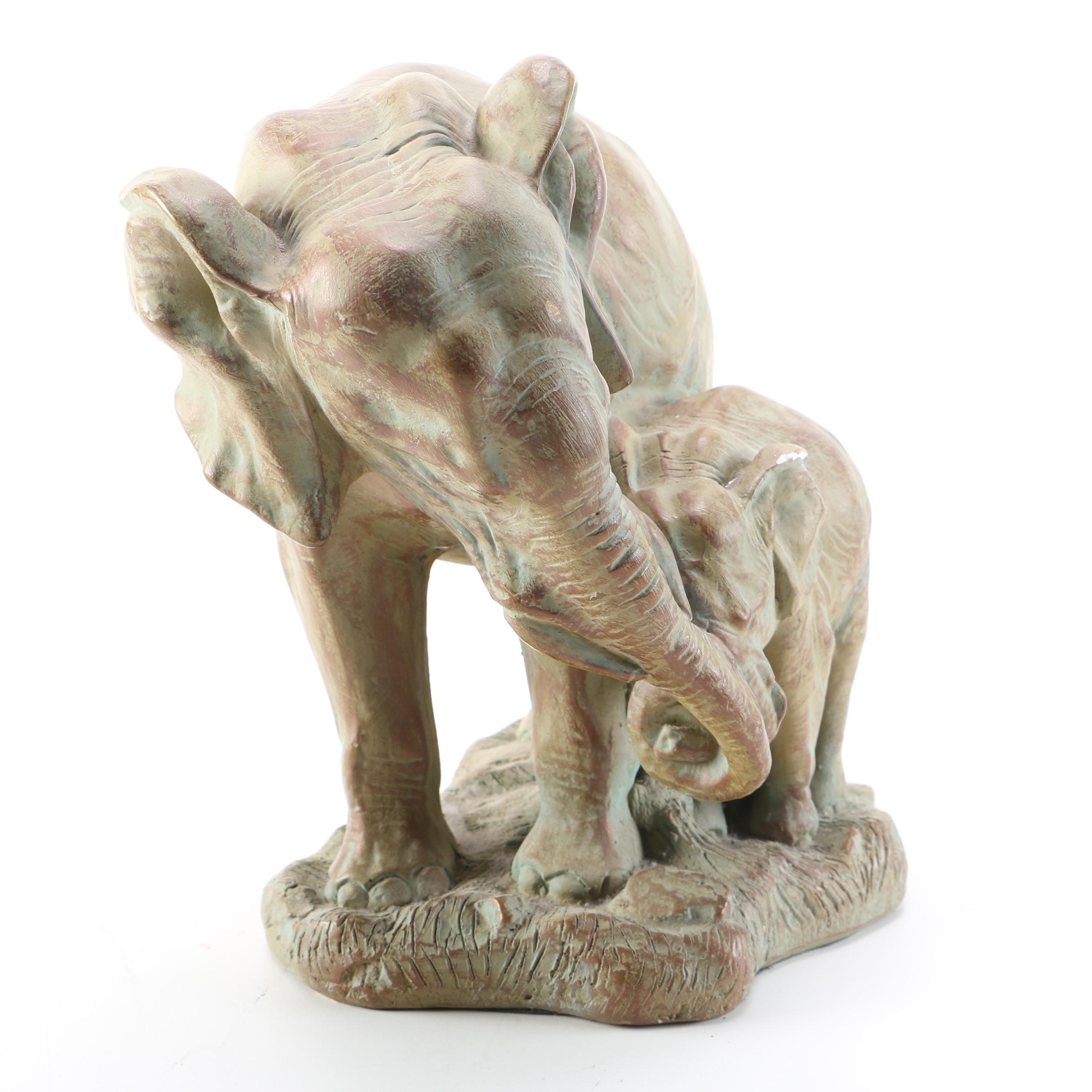 Ceramic Elephant Figurine