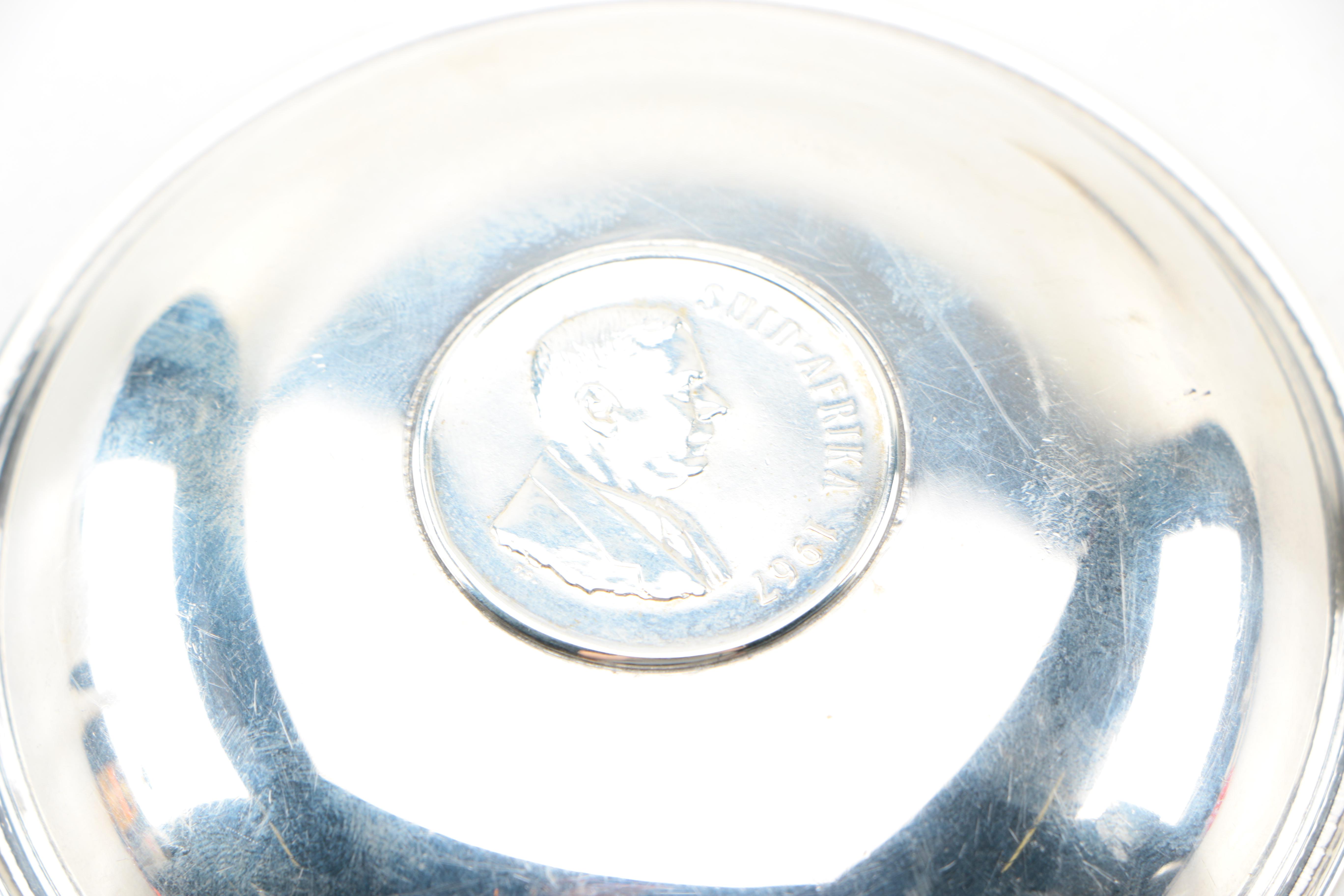 Pair of Small Silver Plated Dishes