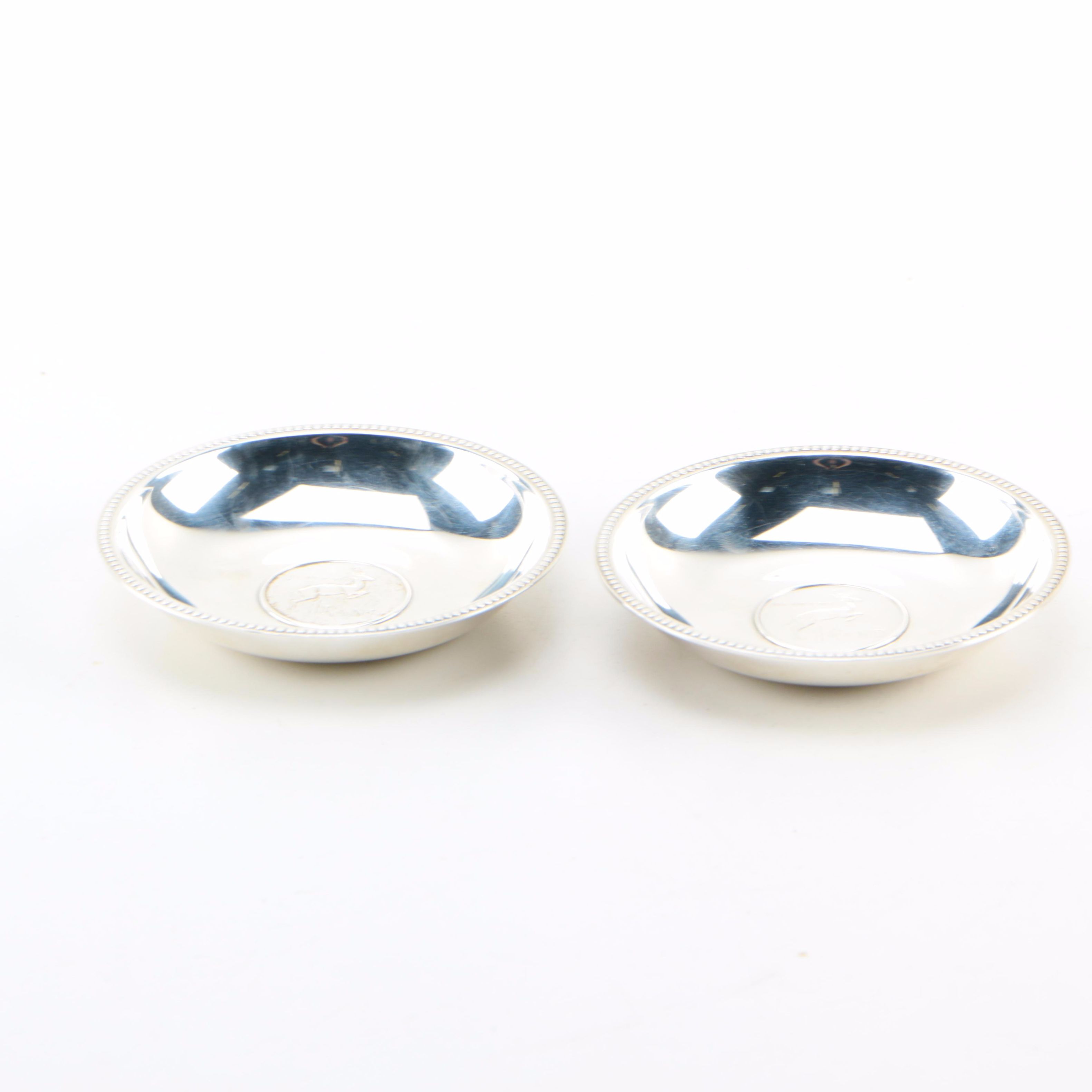 Pair of Small Silver Plated Dishes