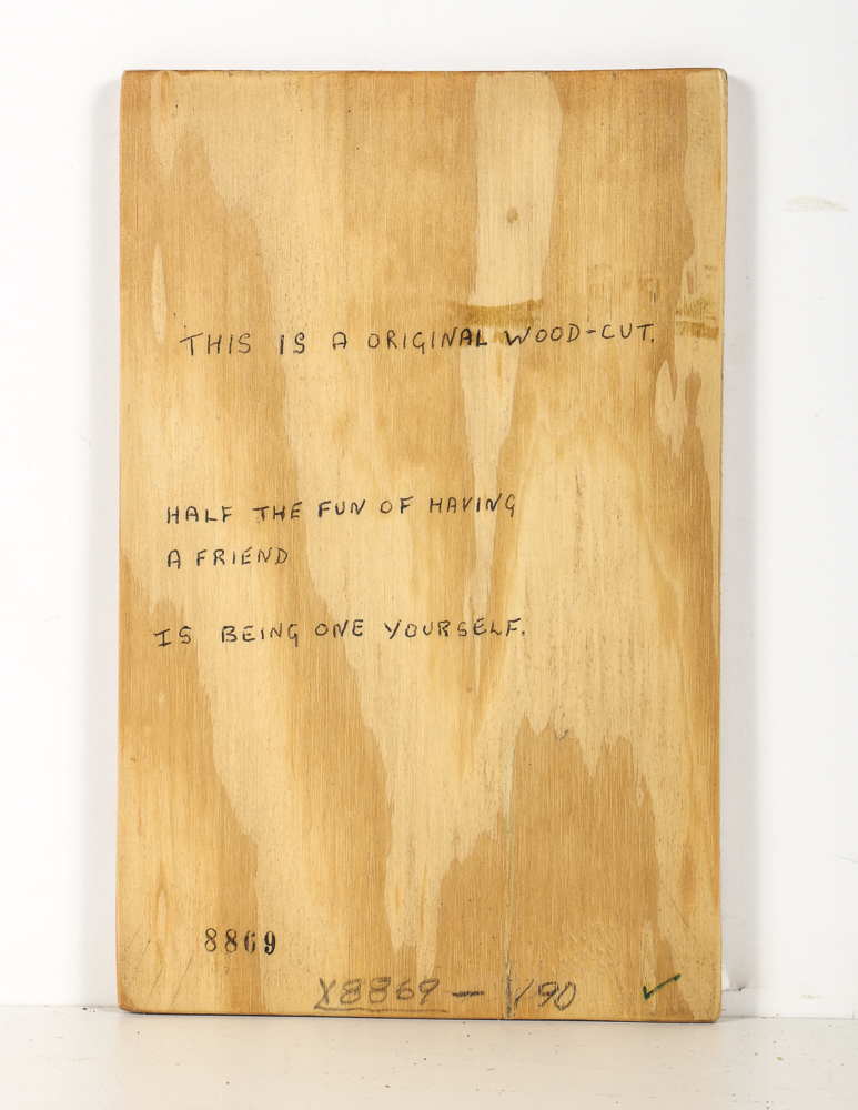 Late 20th-Century English Intarsia "Half the Fun of Having..."