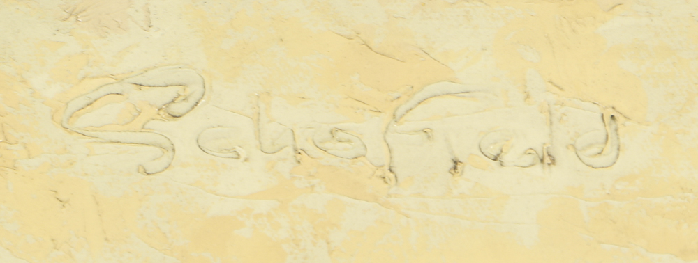 Peter Schofield Oil Painting on Canvas "Floral and Fruit Still Life"